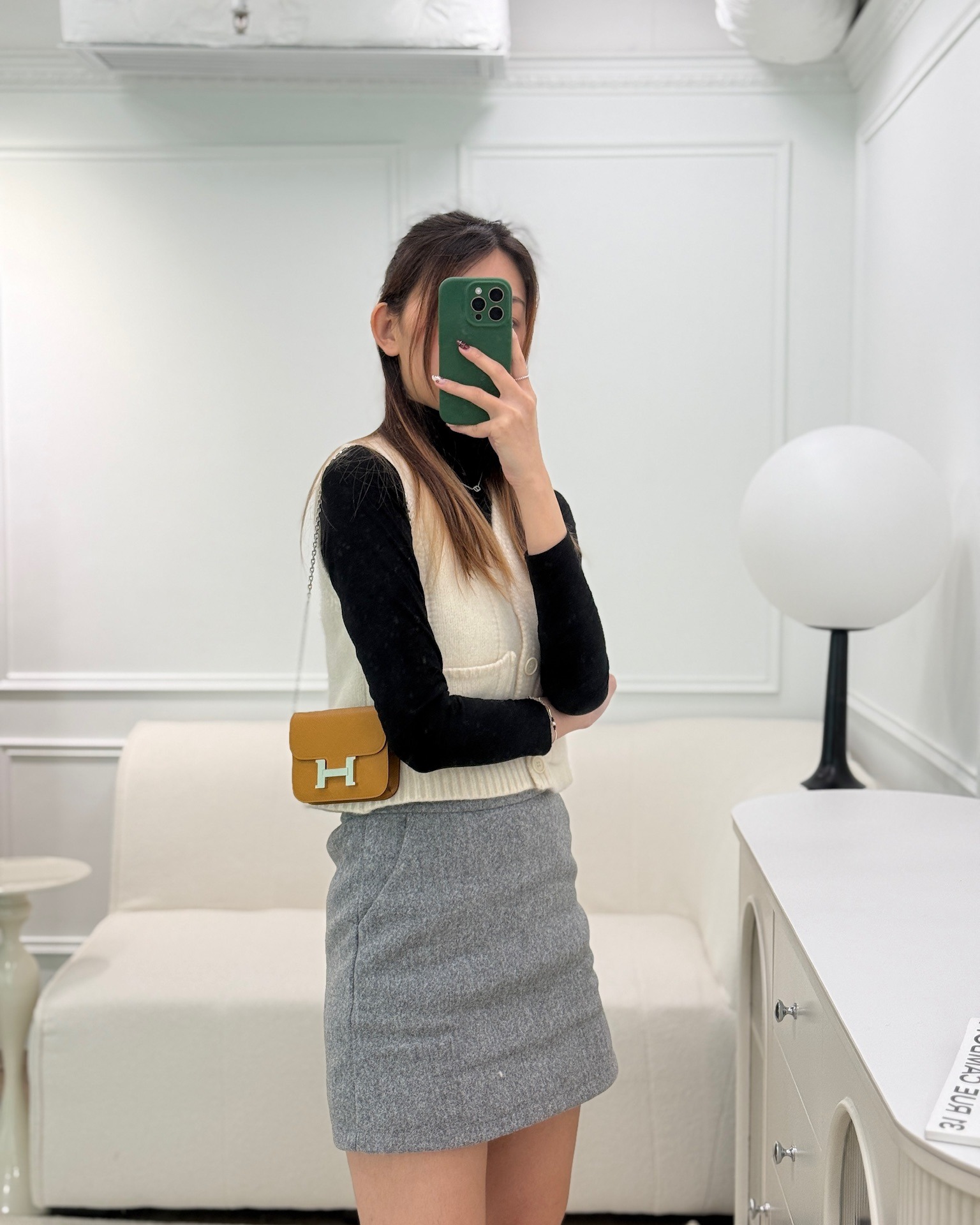 Hermès Constance Slim Wallet Sesame 2S Epsom