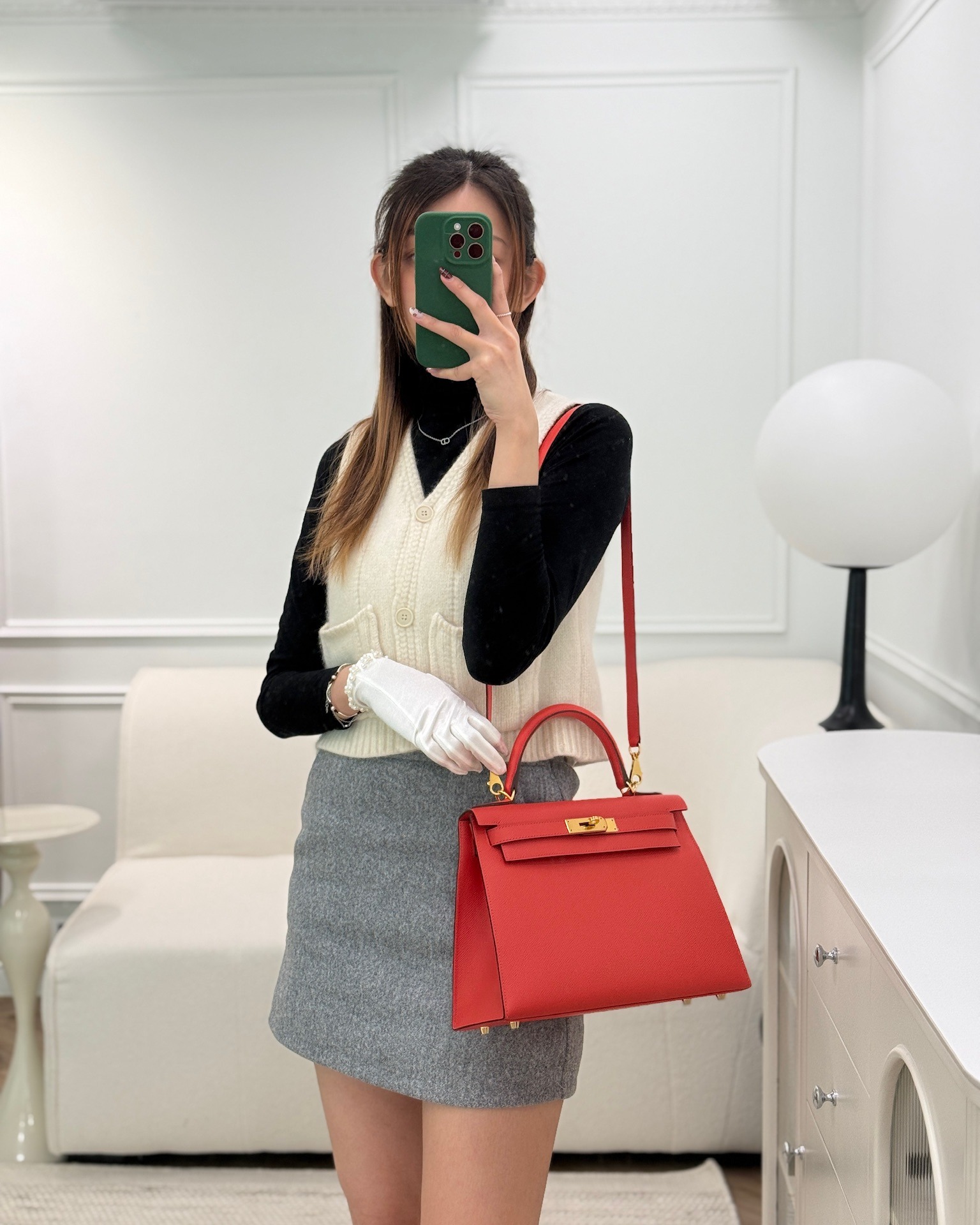 Hermès Sellier Kelly 28 Rose Jaipur Epsom