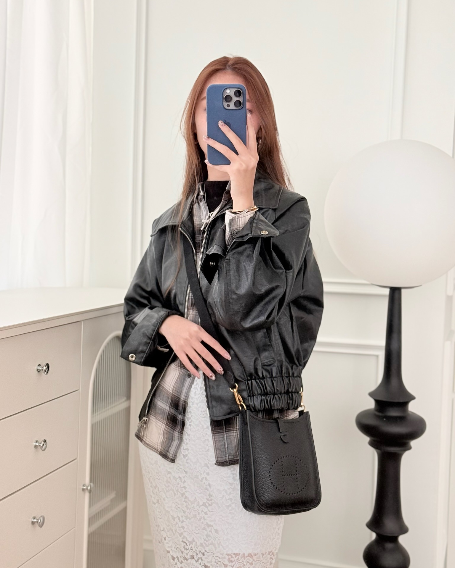 Hermès Mini Evelyne 16 Noir 89 Clemence