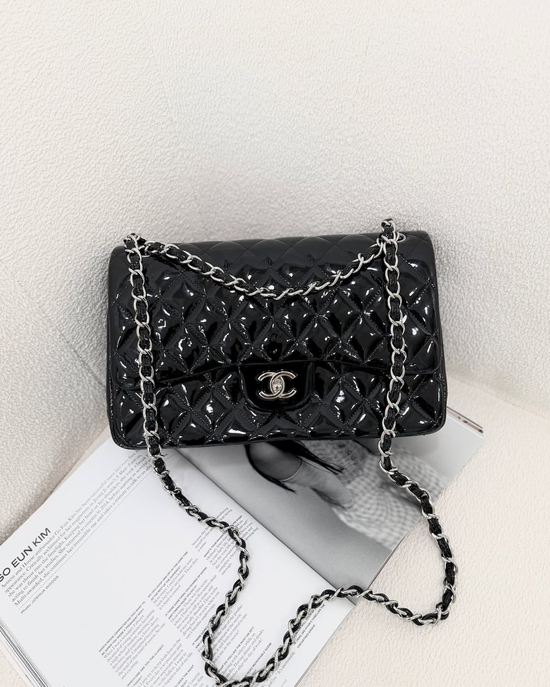 Chanel Jumbo Double Flap Black Patent