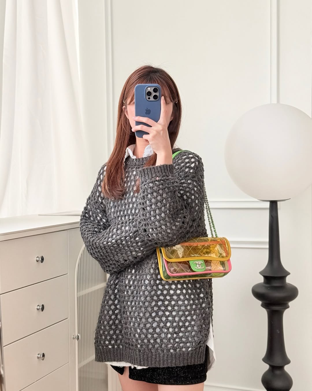 Chanel Mini Coco Splash Flap Bag PVC Lambskin Pink/Yellow/Green