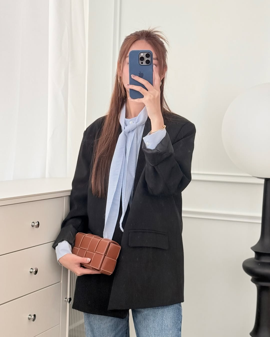 Bottega Veneta Cassette Belt Bag Intreccio Calfskin Wood/ Natural