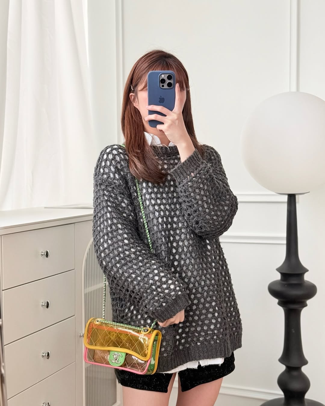 Chanel Mini Coco Splash Flap Bag PVC Lambskin Pink/Yellow/Green