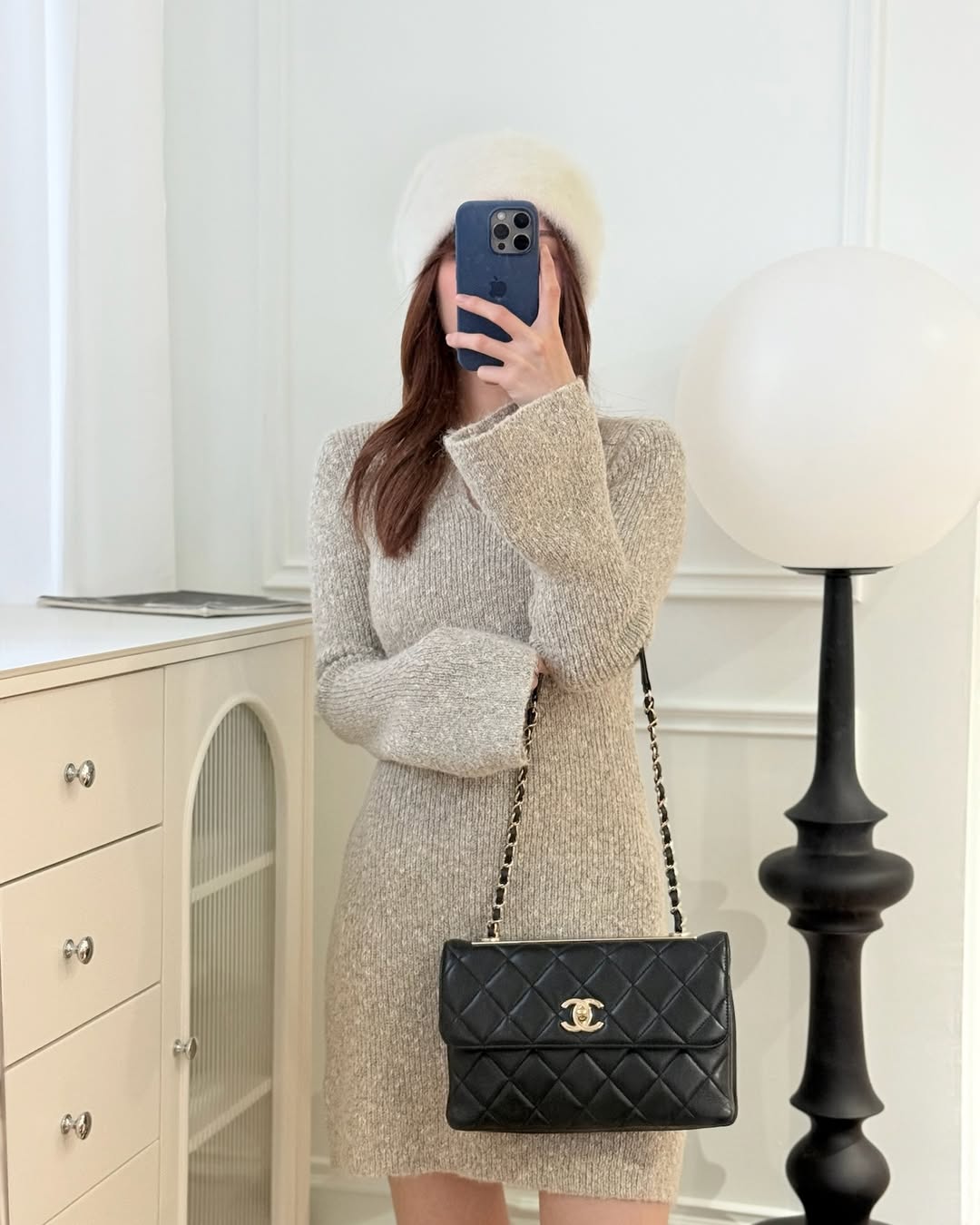 Chanel Trendy CC Flap Bag Black Lambskin