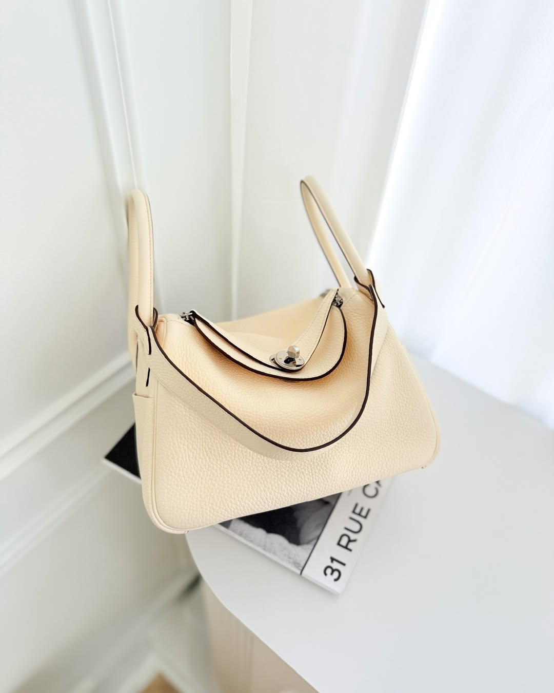 Hermès Lindy 26 Nata I2 Clemence Palladium Hardware