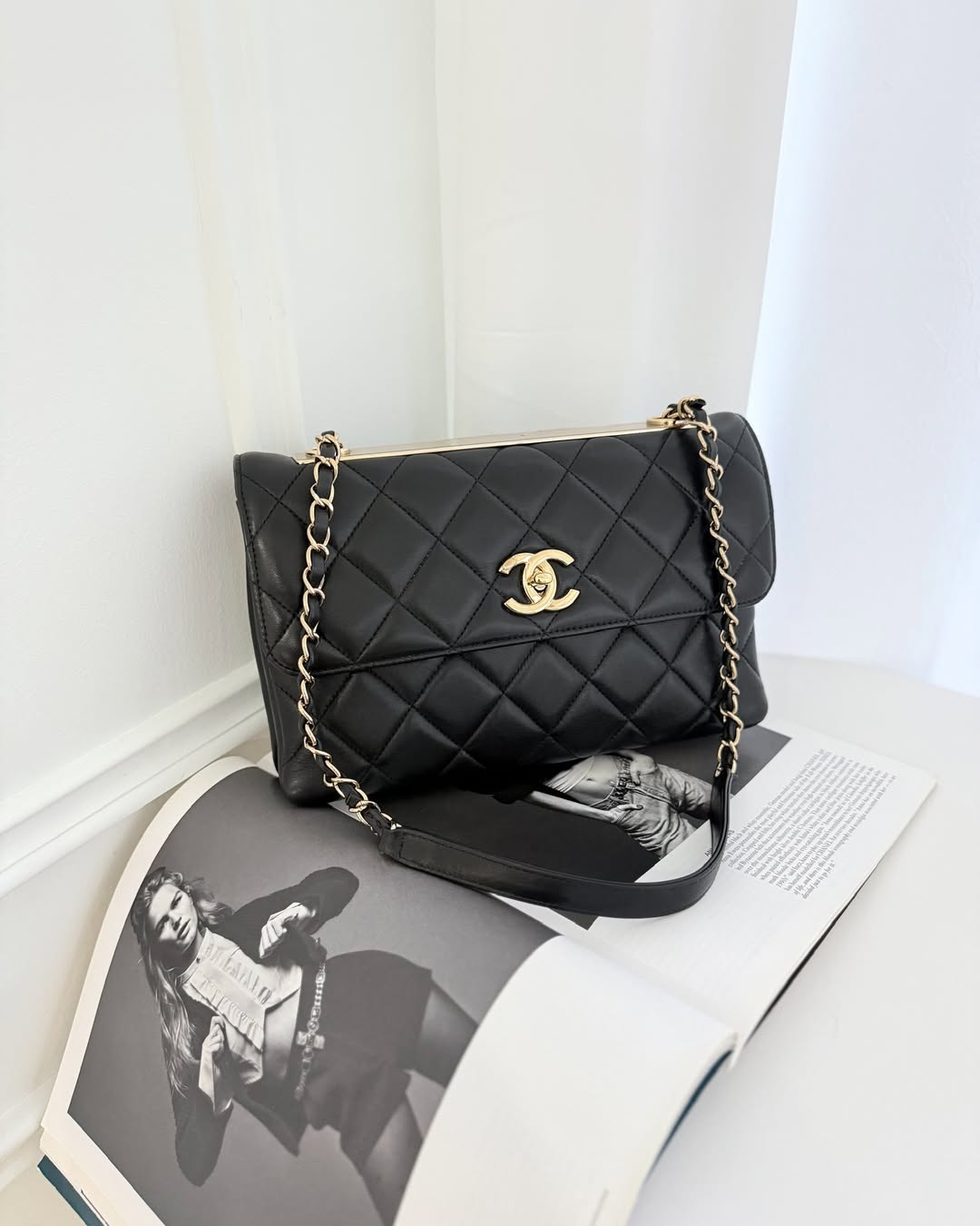 Chanel Trendy CC Flap Bag Black Lambskin