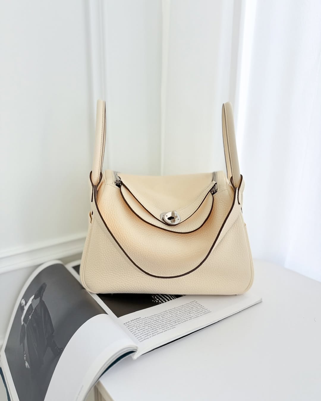 Hermès Lindy 26 Nata I2 Clemence Palladium Hardware