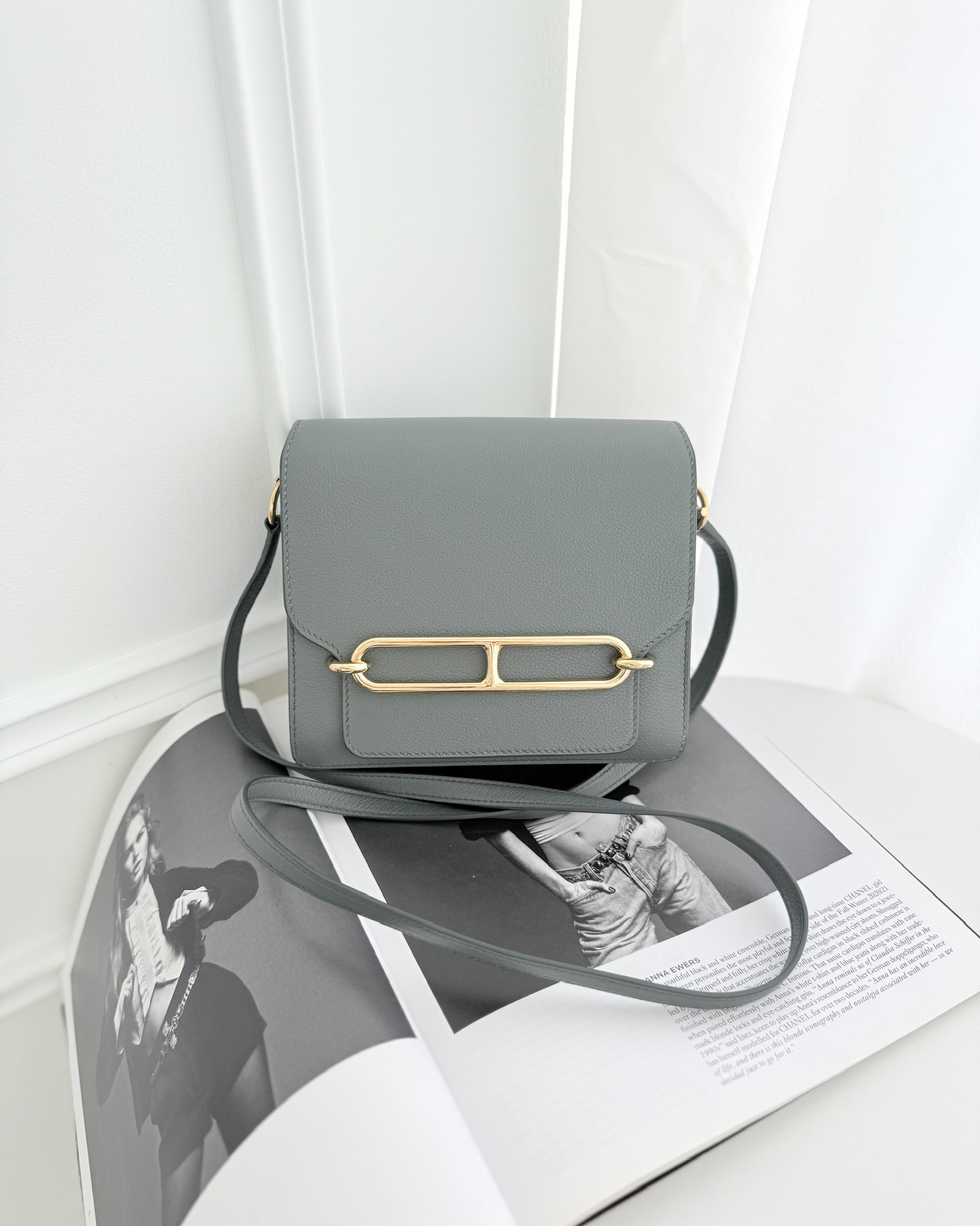 Hermès Roulis Mini 18 Vert Amancde 63 Evercolor