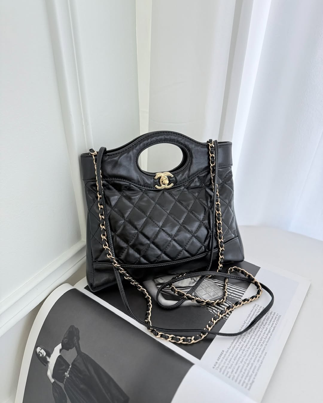 Chanel 31 Mini Black Shiny Lambskin