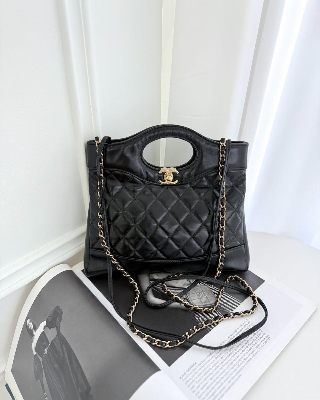 Chanel 31 Mini Black Shiny Lambskin