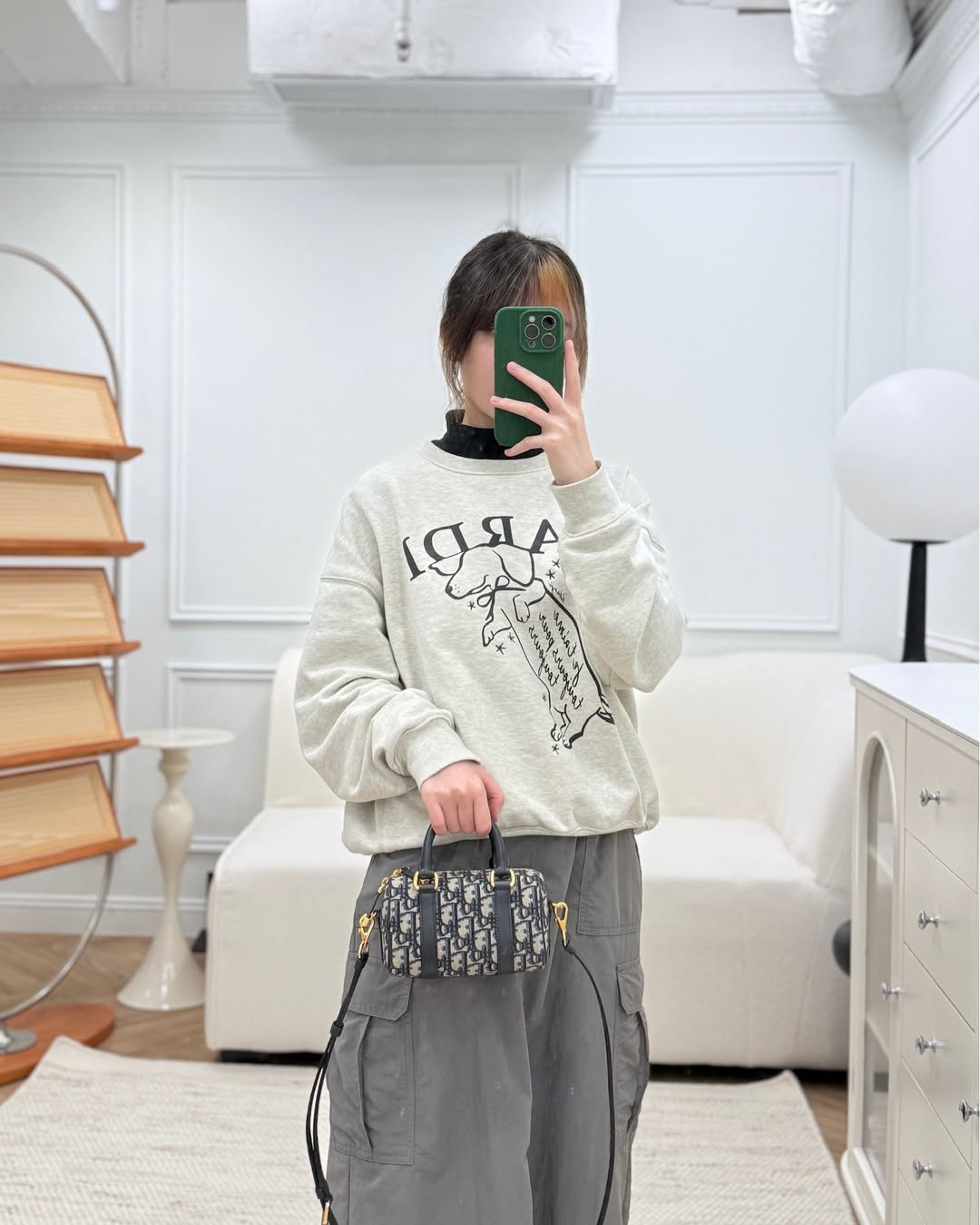 Dior Groove 17 Nano Bag Blue Dior Oblique Jacquard