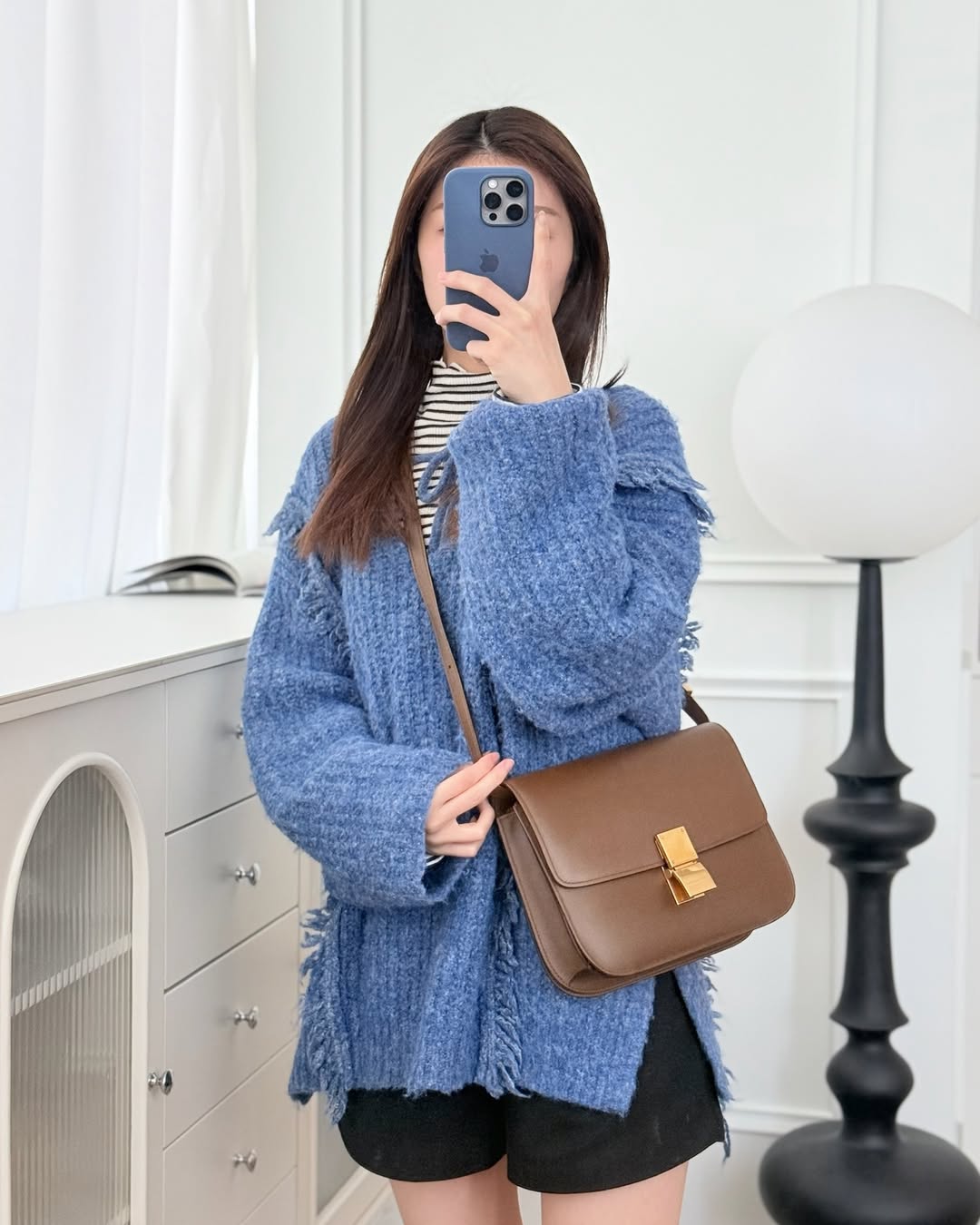 Celine Medium Classic Box Flap Caramel Calfskin