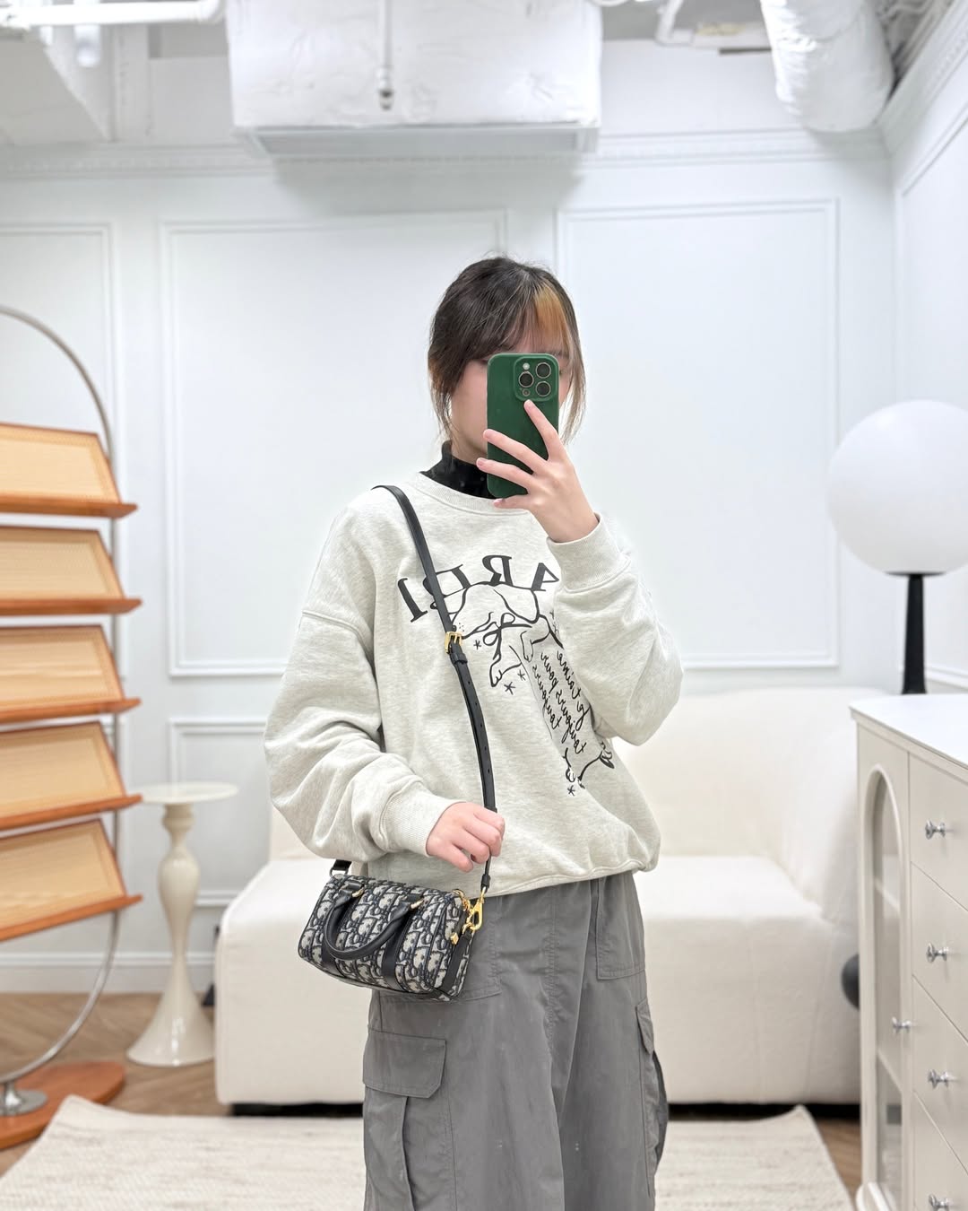 Dior Groove 17 Nano Bag Blue Dior Oblique Jacquard