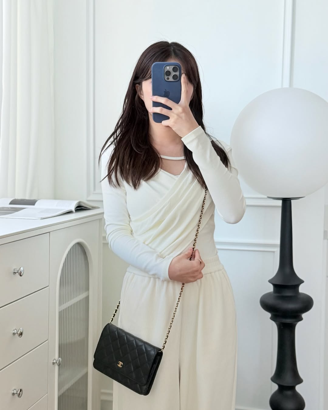 Chanel Quilted WOC Black Caviar Gold Hardware