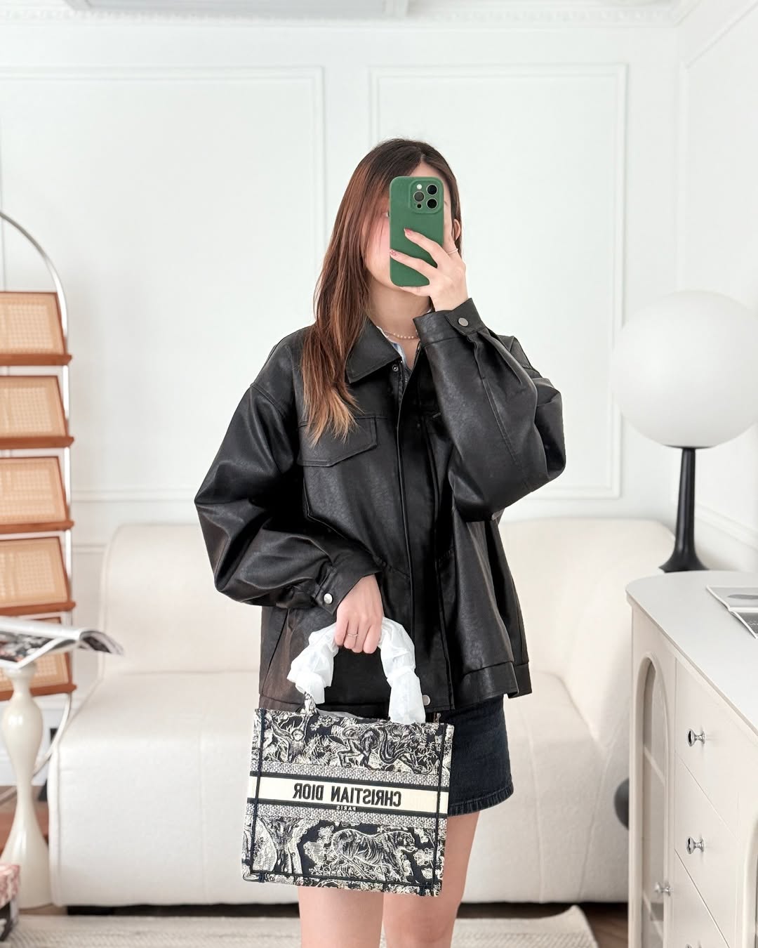 Dior New Small Book Tote Embroidered Toile De Jouy Navy