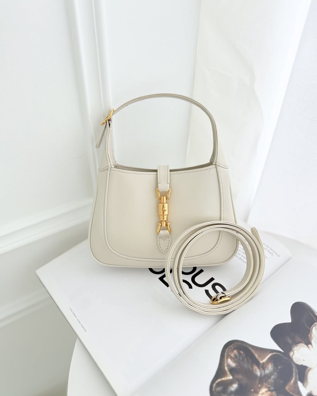 Gucci Jackie 1961 White Mini Shoulder Bag