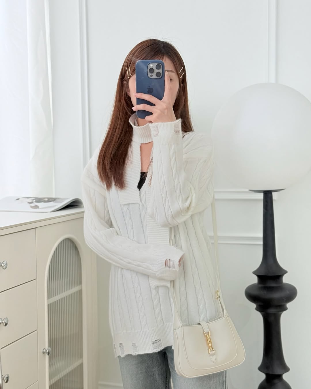 Gucci Jackie 1961 White Mini Shoulder Bag