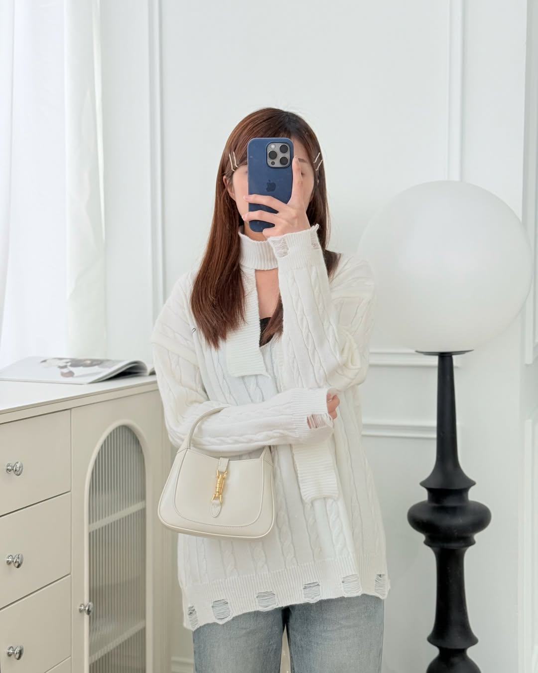 Gucci Jackie 1961 White Mini Shoulder Bag