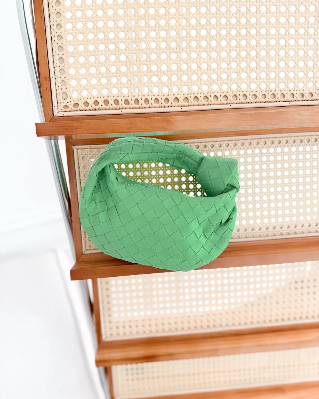 Bottega Veneta Mini Jodie Bag Green Intrecciato Lambskin