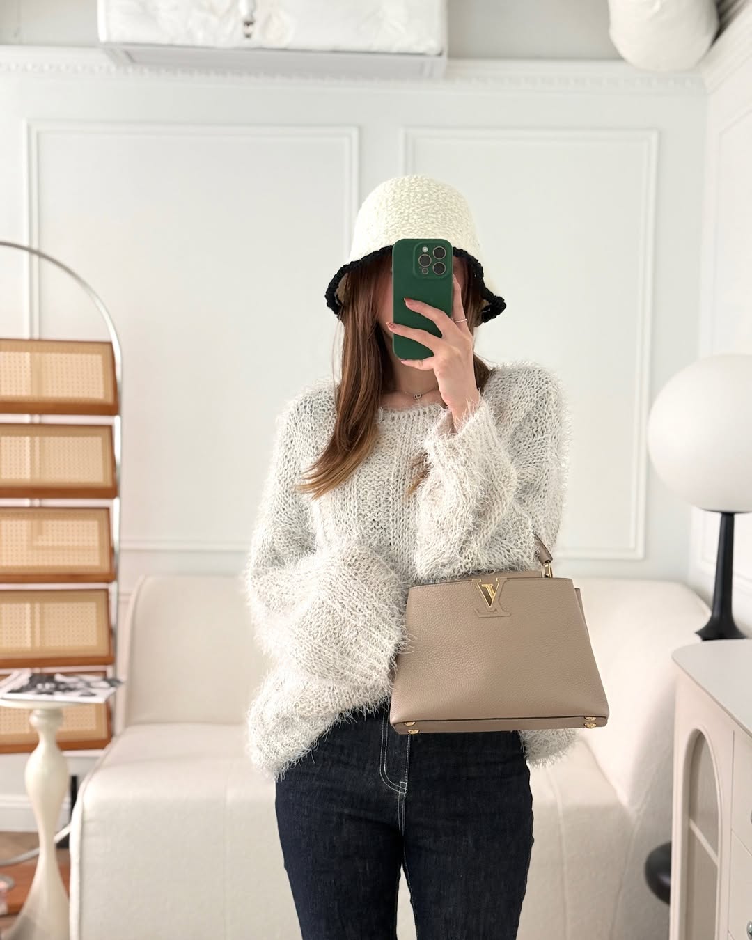 Louis Vuitton Capucines BB Taurillon Leather Galet