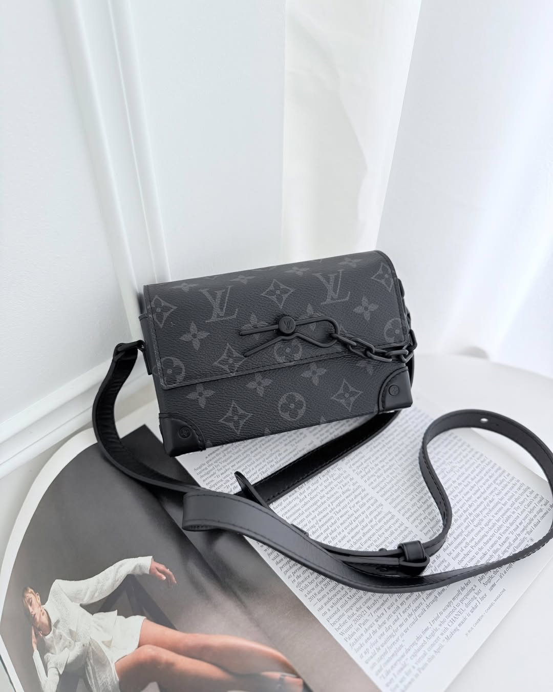 Louis Vuitton Steamer Wearable Wallet Monogram Eclipse Canvas