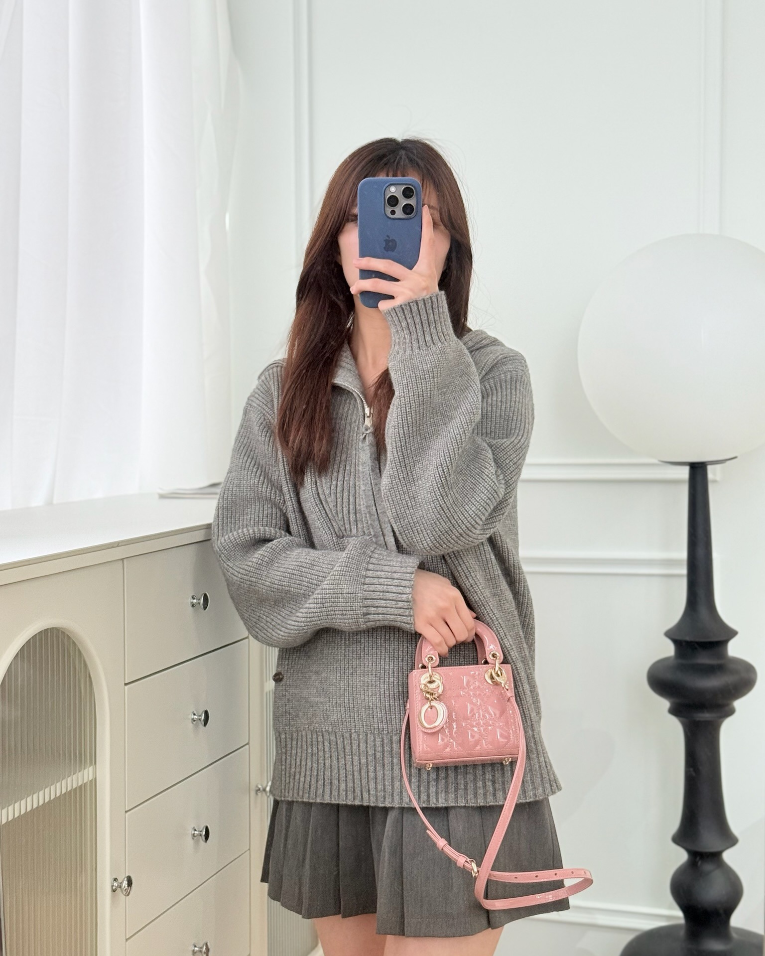 Dior Micro Lady Dior Pink Patent Cannage Calfskin