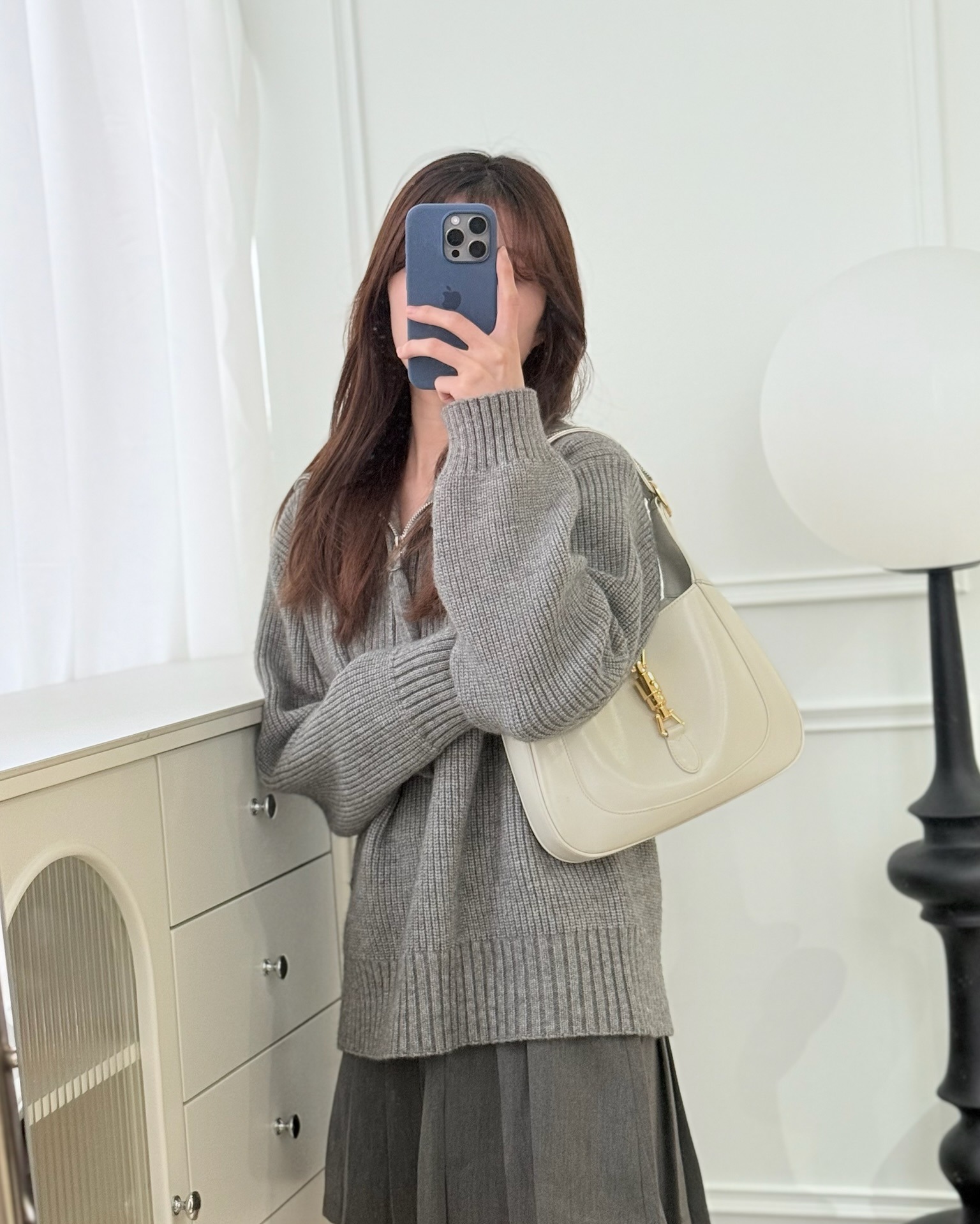 Gucci Jackie 1961 White Small Shoulder Bag