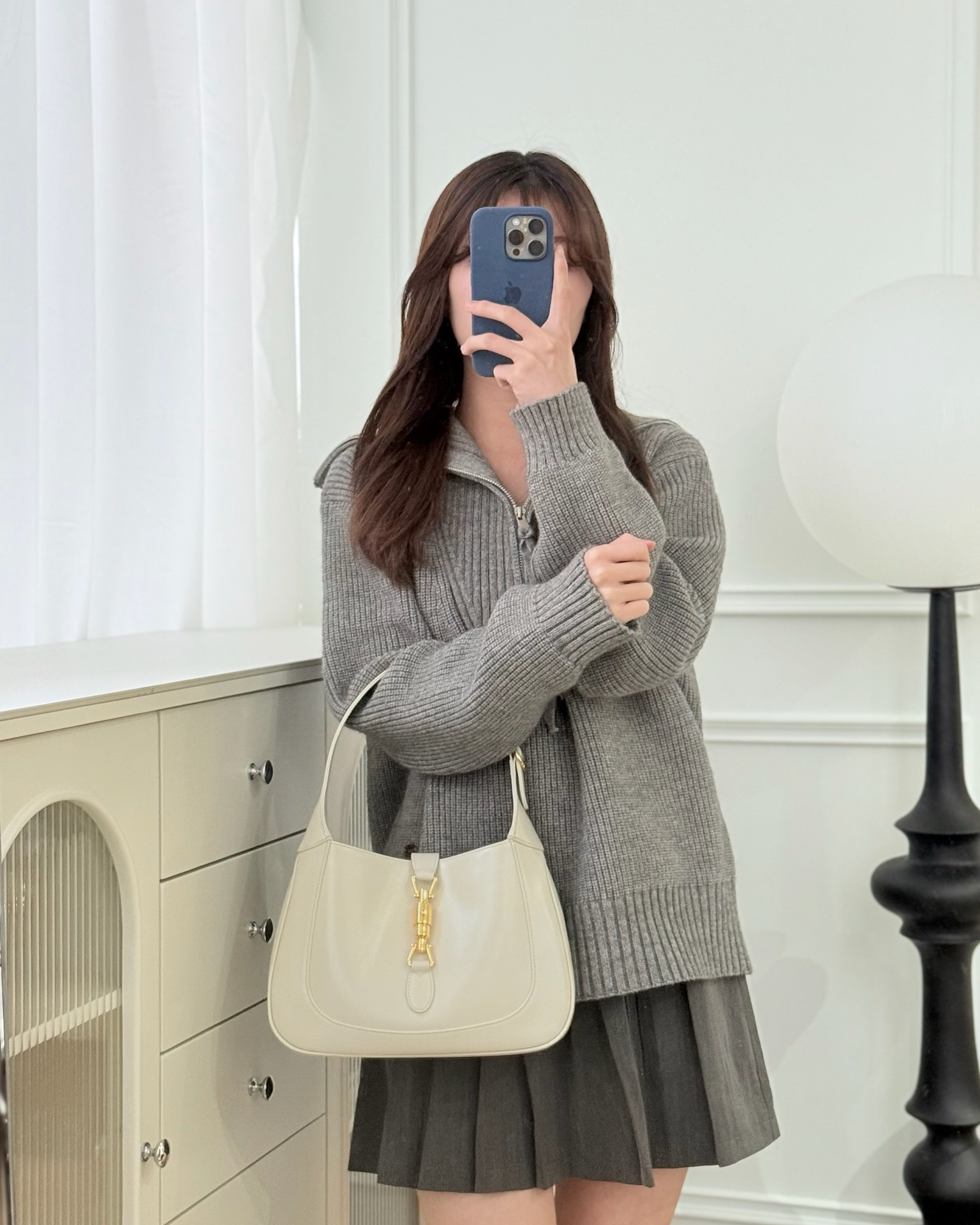 Gucci Jackie 1961 White Small Shoulder Bag