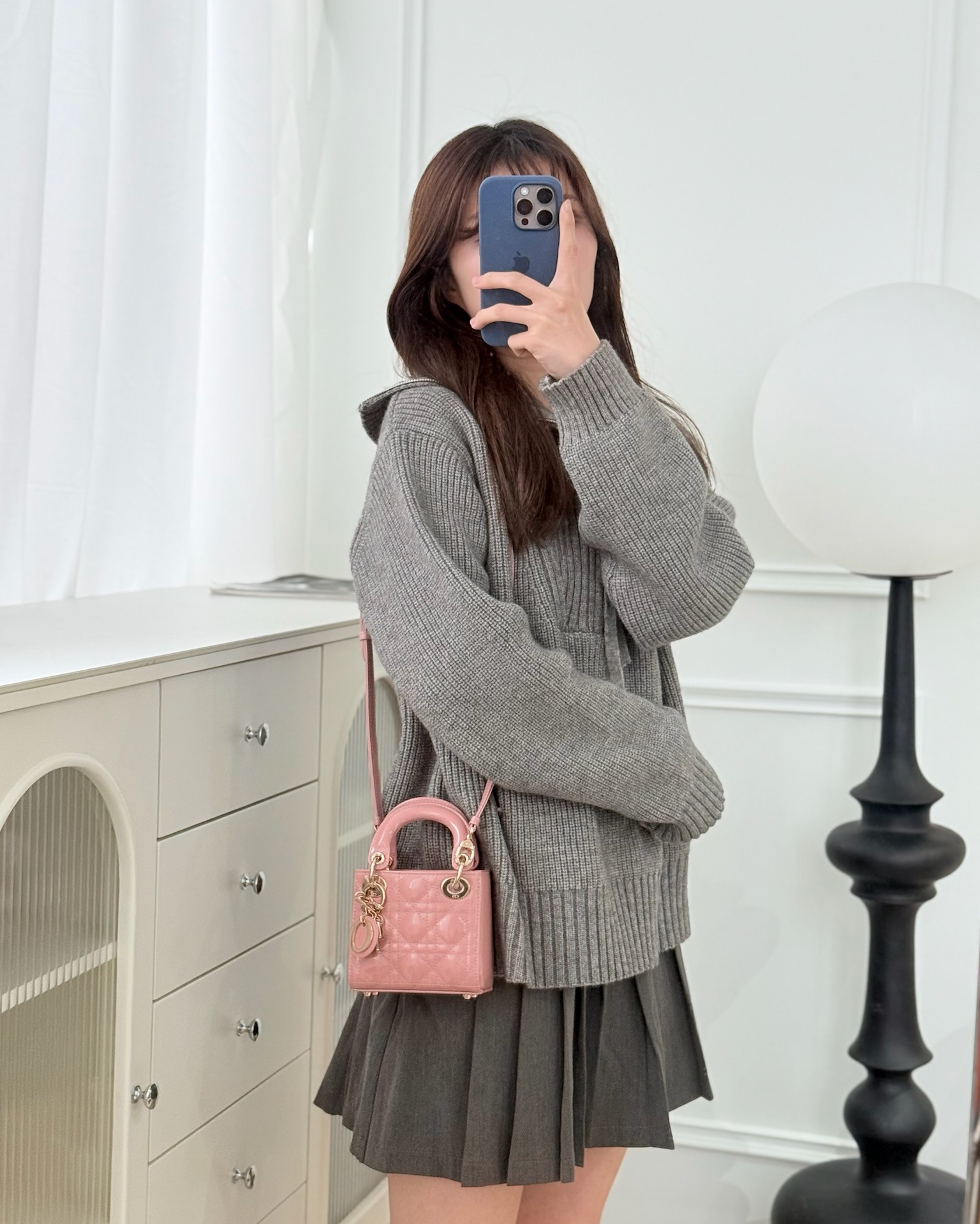 Dior Micro Lady Dior Pink Patent Cannage Calfskin