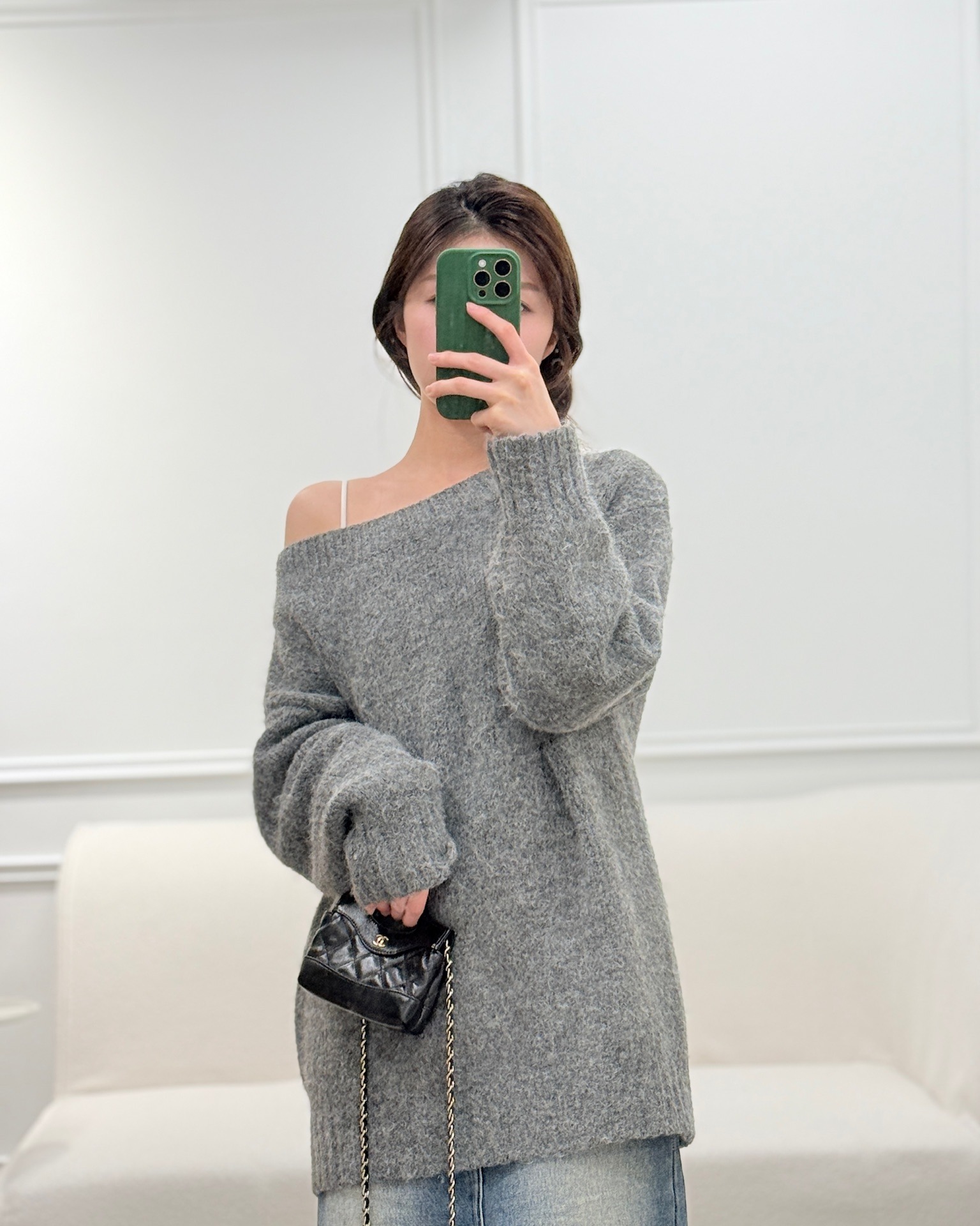 Chanel Micro 31 Black Shiny Crumpled Calfskin