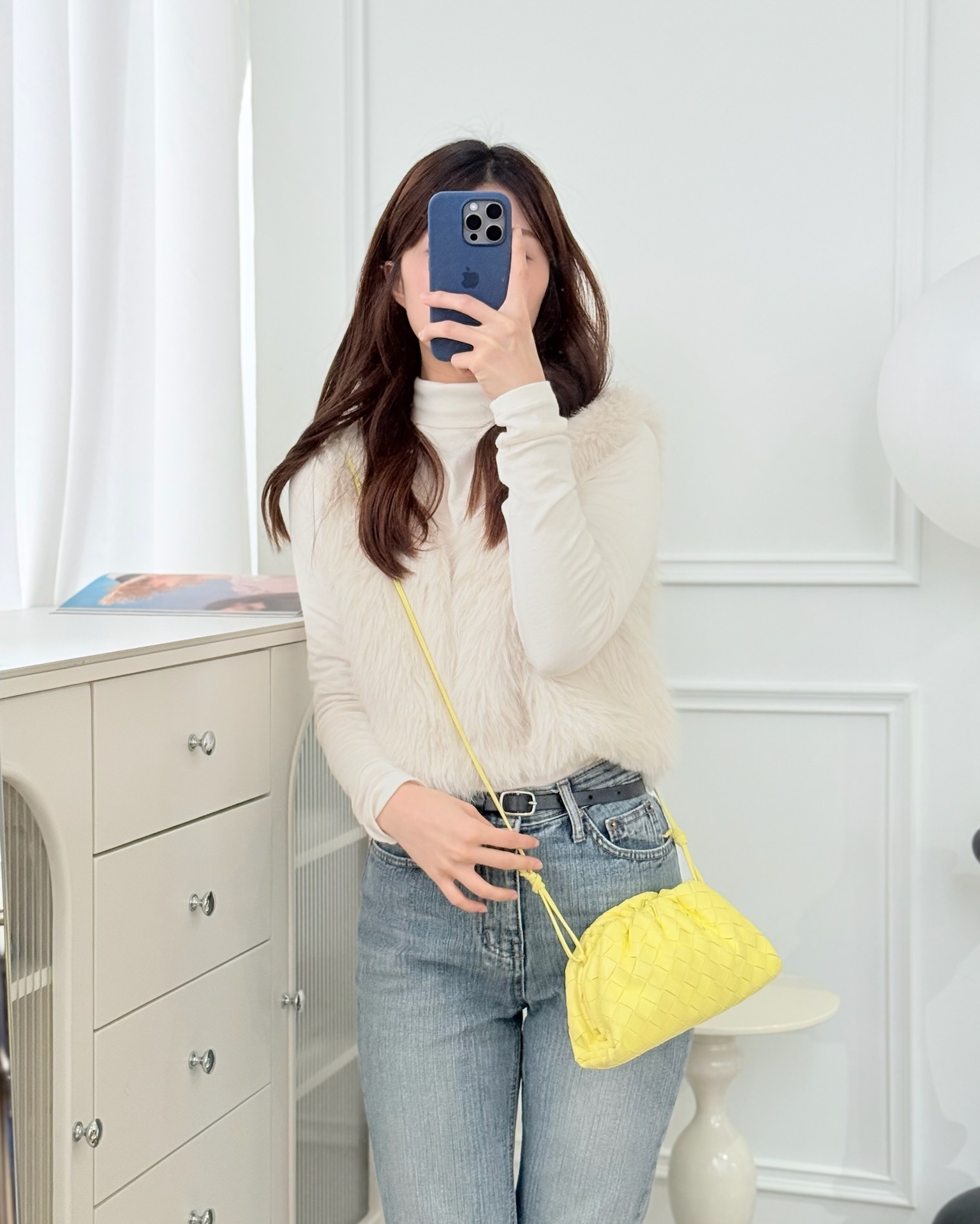 Bottega Veneta Nappa Intrecciato The Mini Pouch Yellow