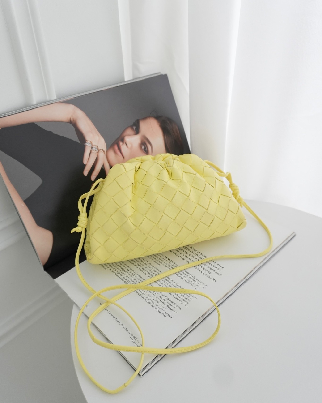 Bottega Veneta Nappa Intrecciato The Mini Pouch Yellow