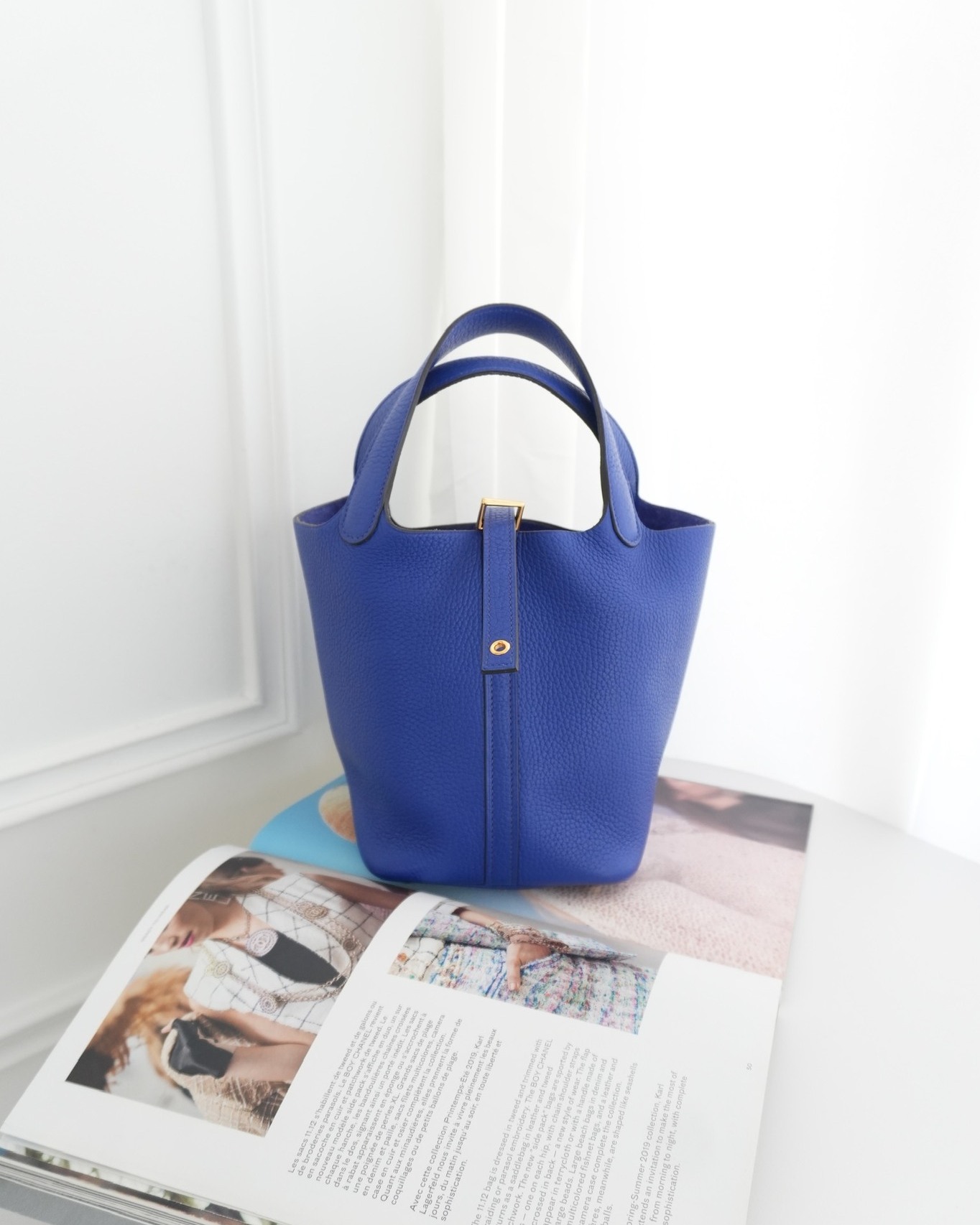Hermès Picotin 18 Bleu Électrique 7T Clemence