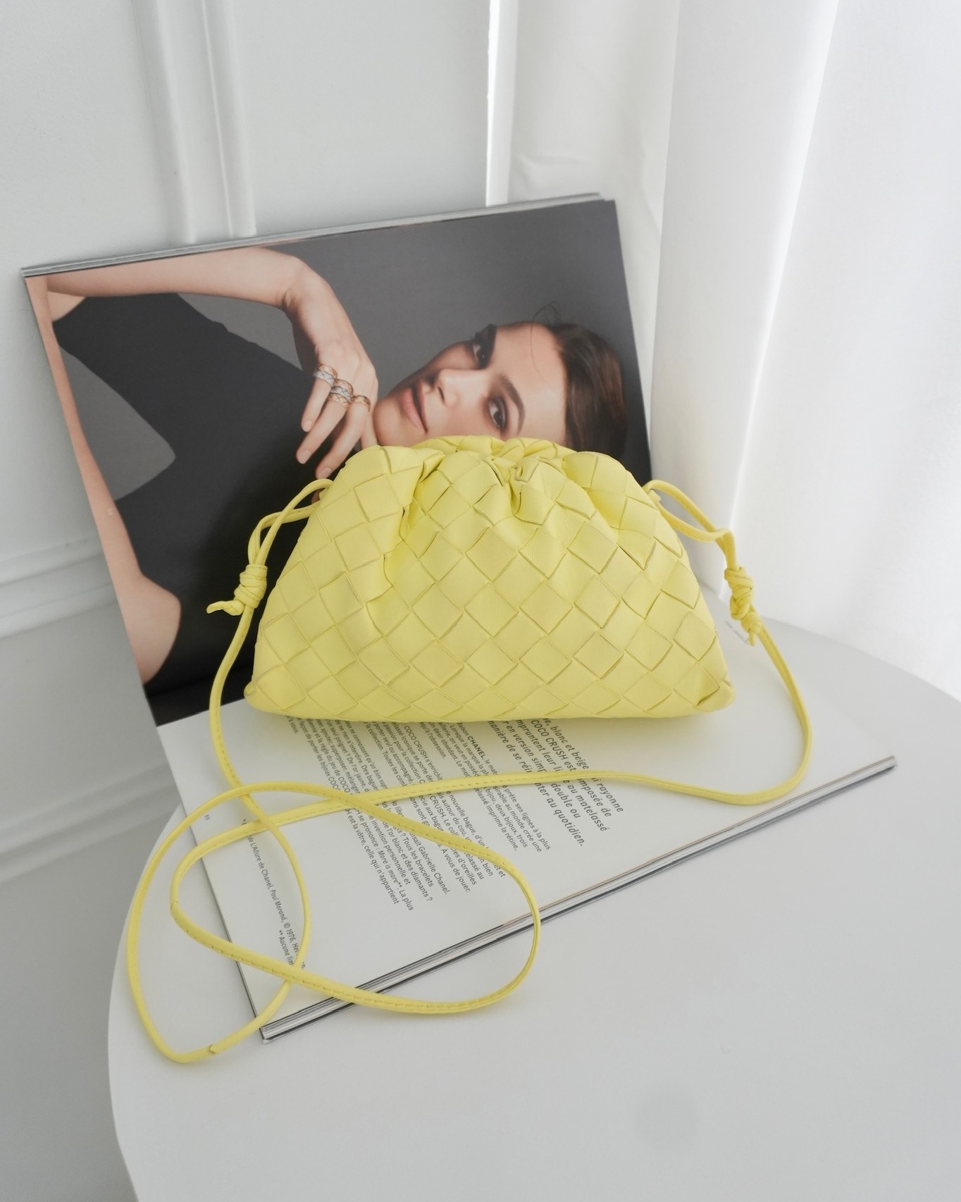 Bottega Veneta Nappa Intrecciato The Mini Pouch Yellow