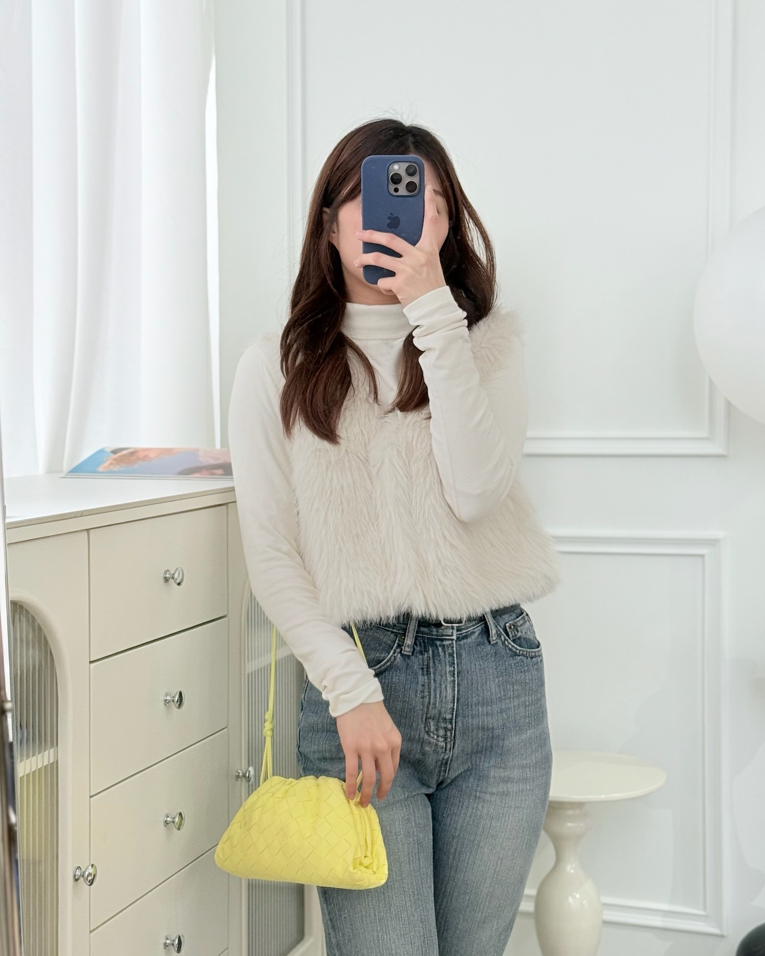 Bottega Veneta Nappa Intrecciato The Mini Pouch Yellow