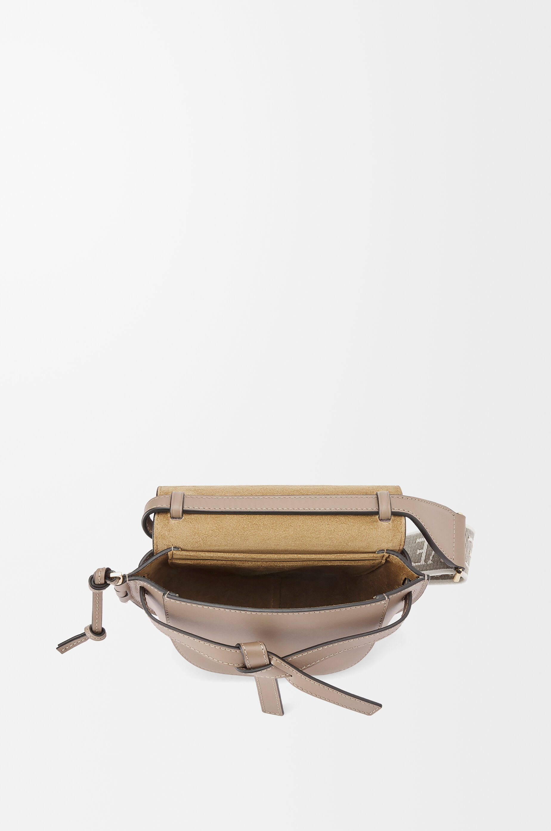 Mini Gate Dual bag in soft calfskin and jacquard