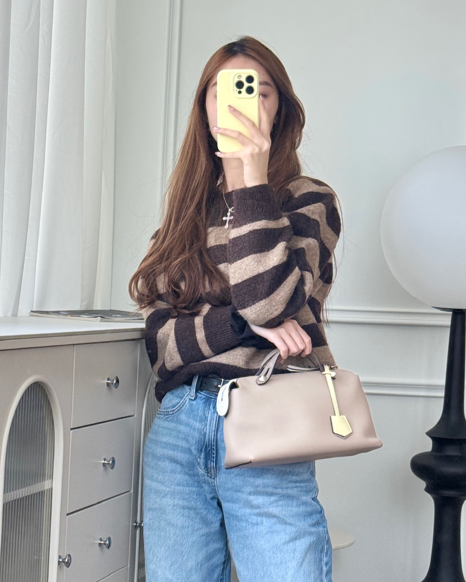 Fendi Medium By The Way Multicolour Nuvola Tortora