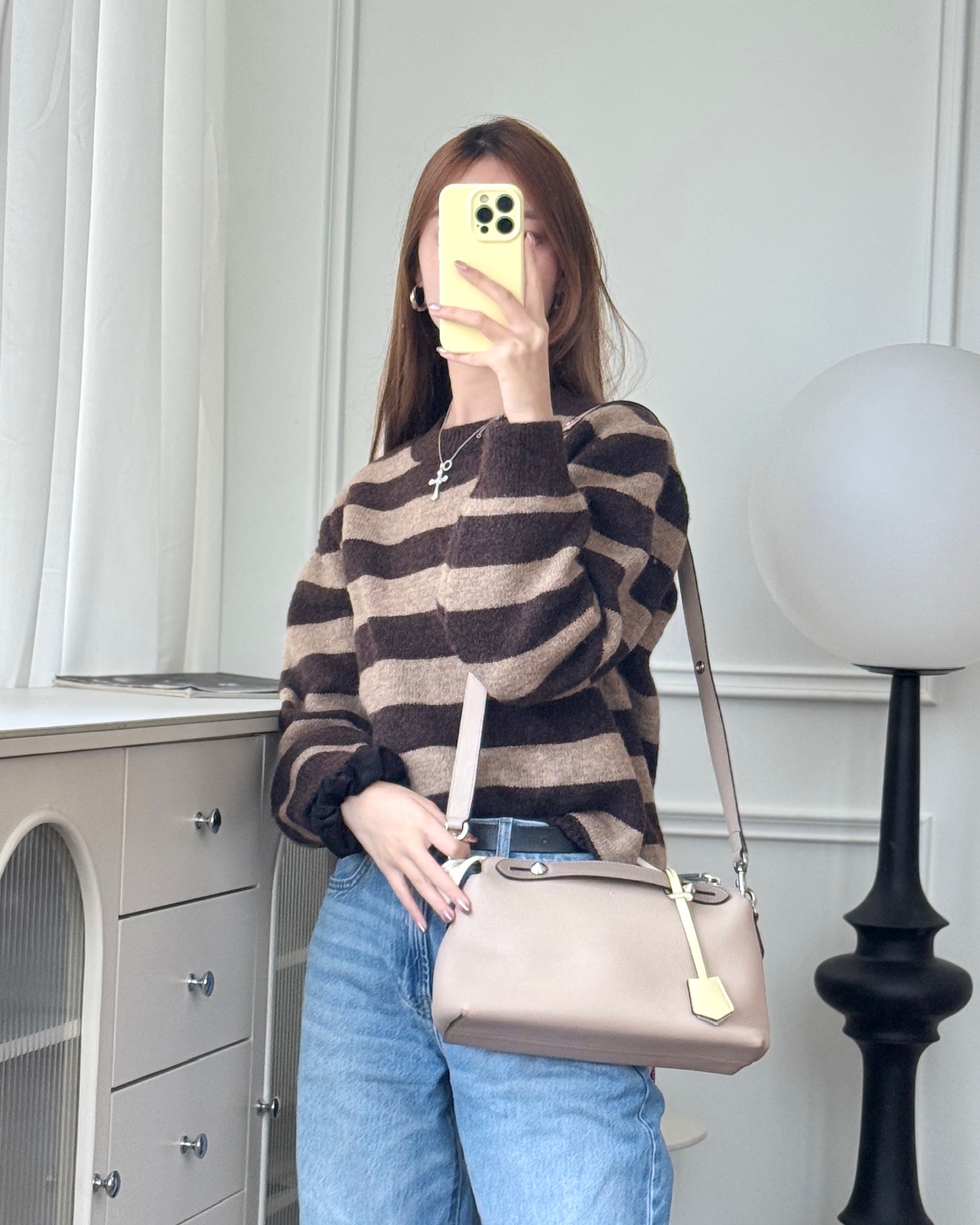 Fendi Medium By The Way Multicolour Nuvola Tortora