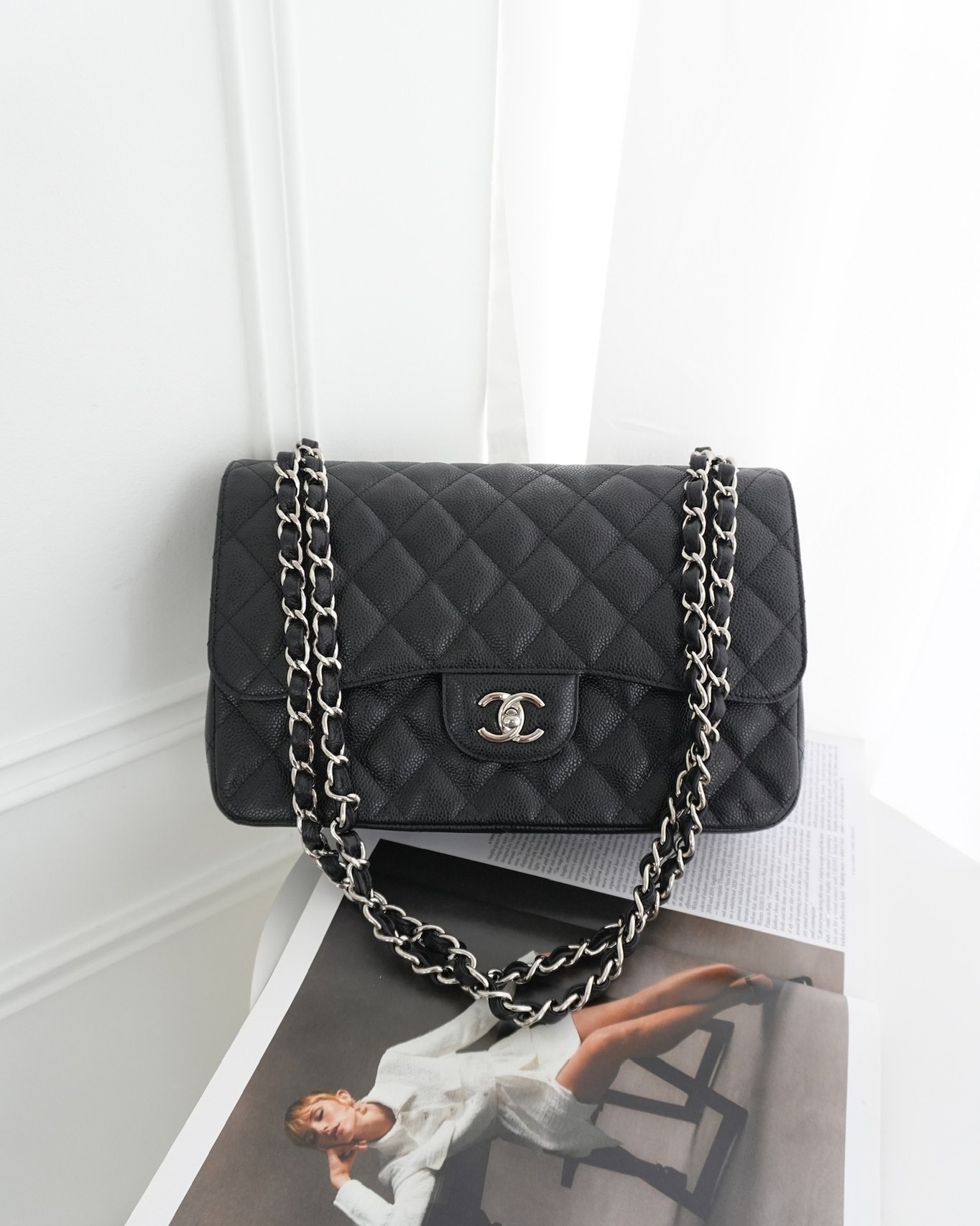 Chanel Jumbo Double Flap Black Caviar