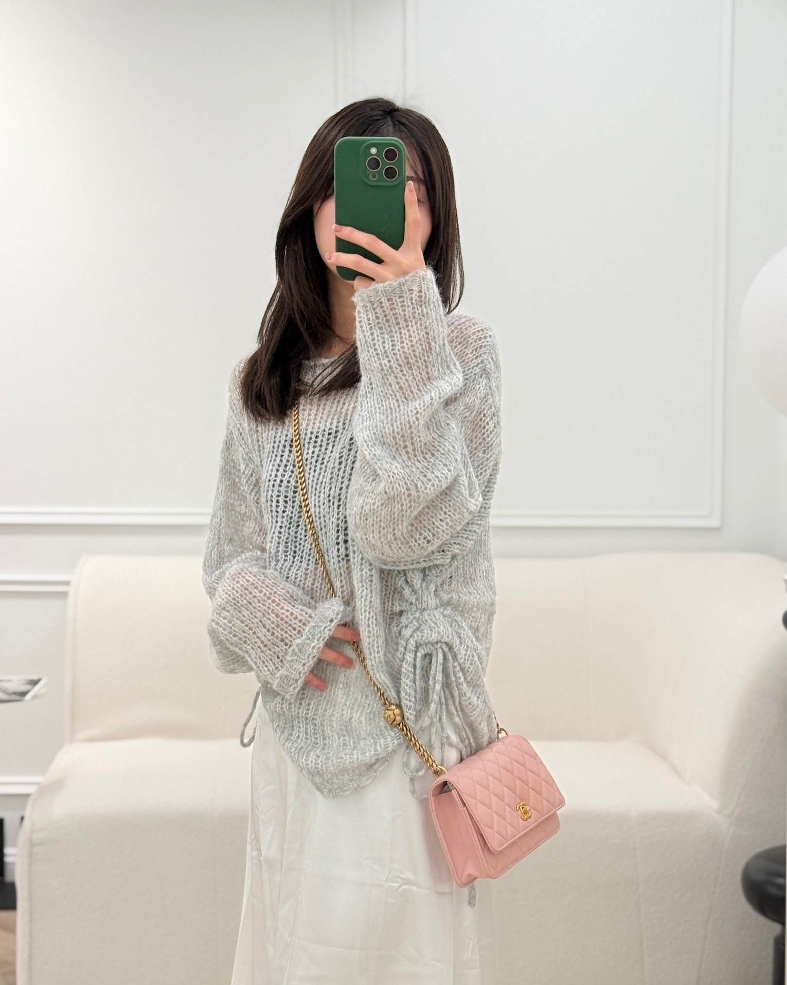 Chanel Camellia Crush Wallet on Chain WOC Pink Lambskin Aged