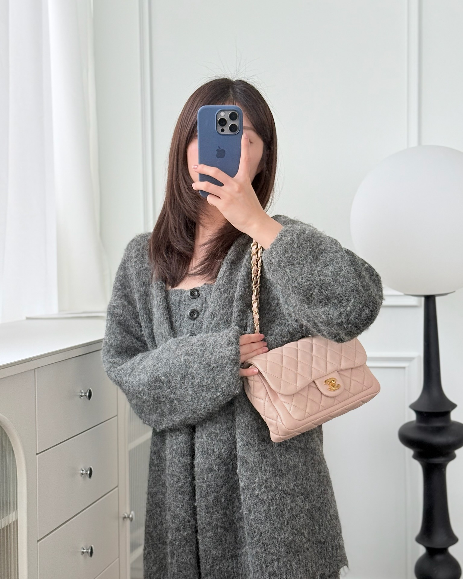 Chanel Flap Bag Pink Aged