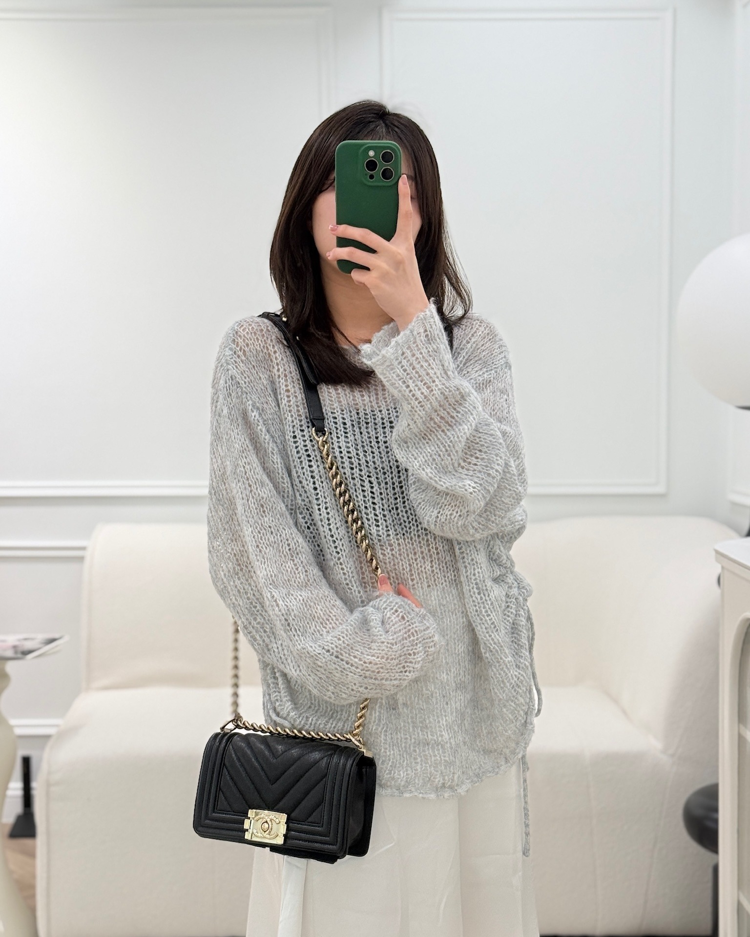 Chanel Small Boy Chevron Black Caviar