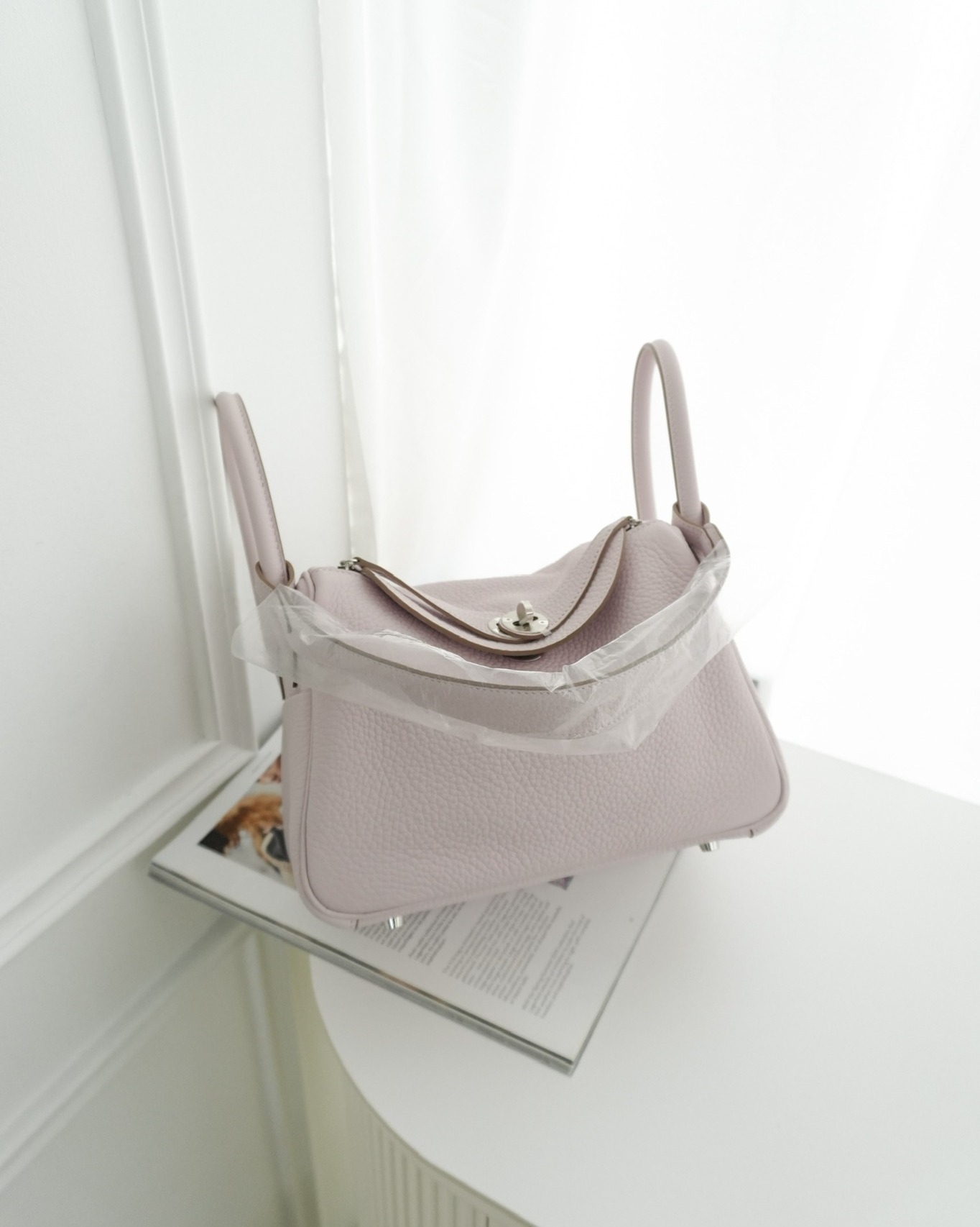 Hermès Lindy 26 Mauve Pale 09 Clemence