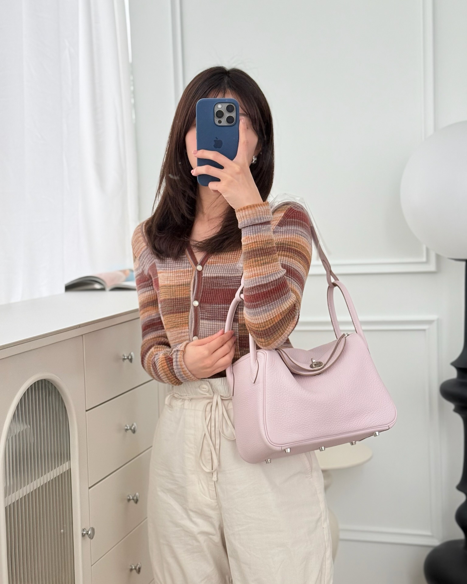 Hermès Lindy 26 Mauve Pale 09 Clemence