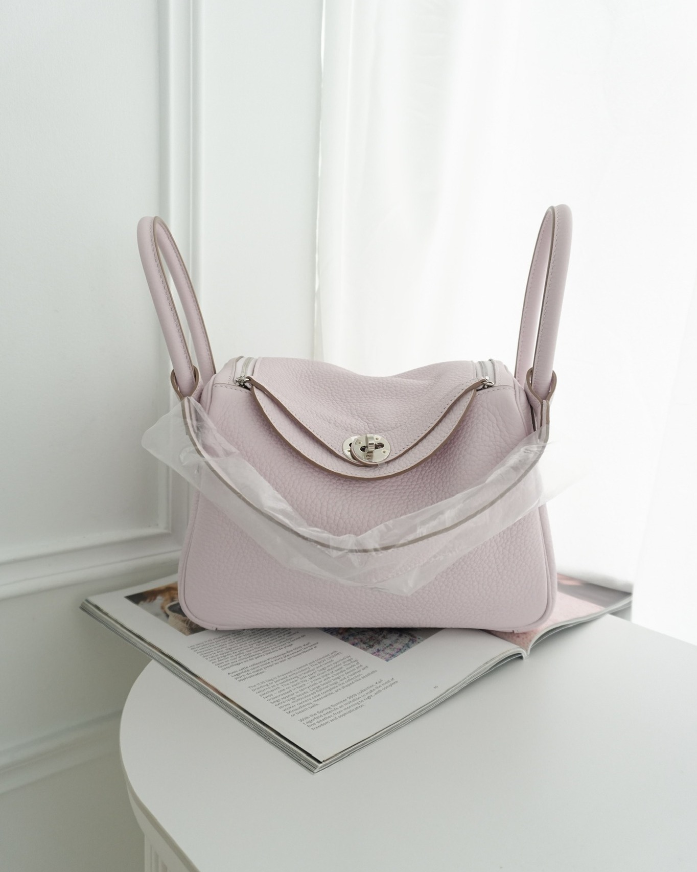 Hermès Lindy 26 Mauve Pale 09 Clemence