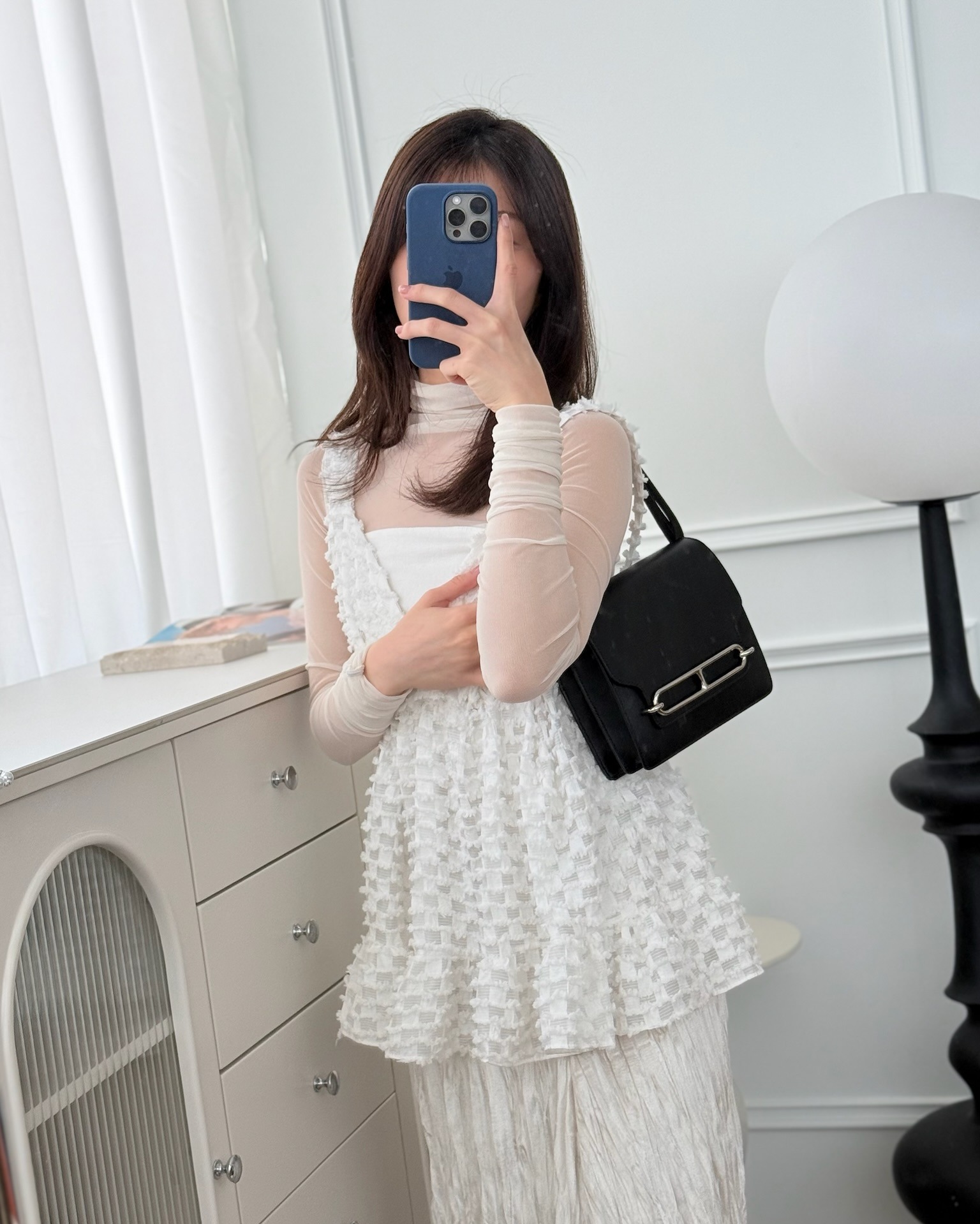 Hermès Roulis Mini 18 Noir 89 Veau Evergrain