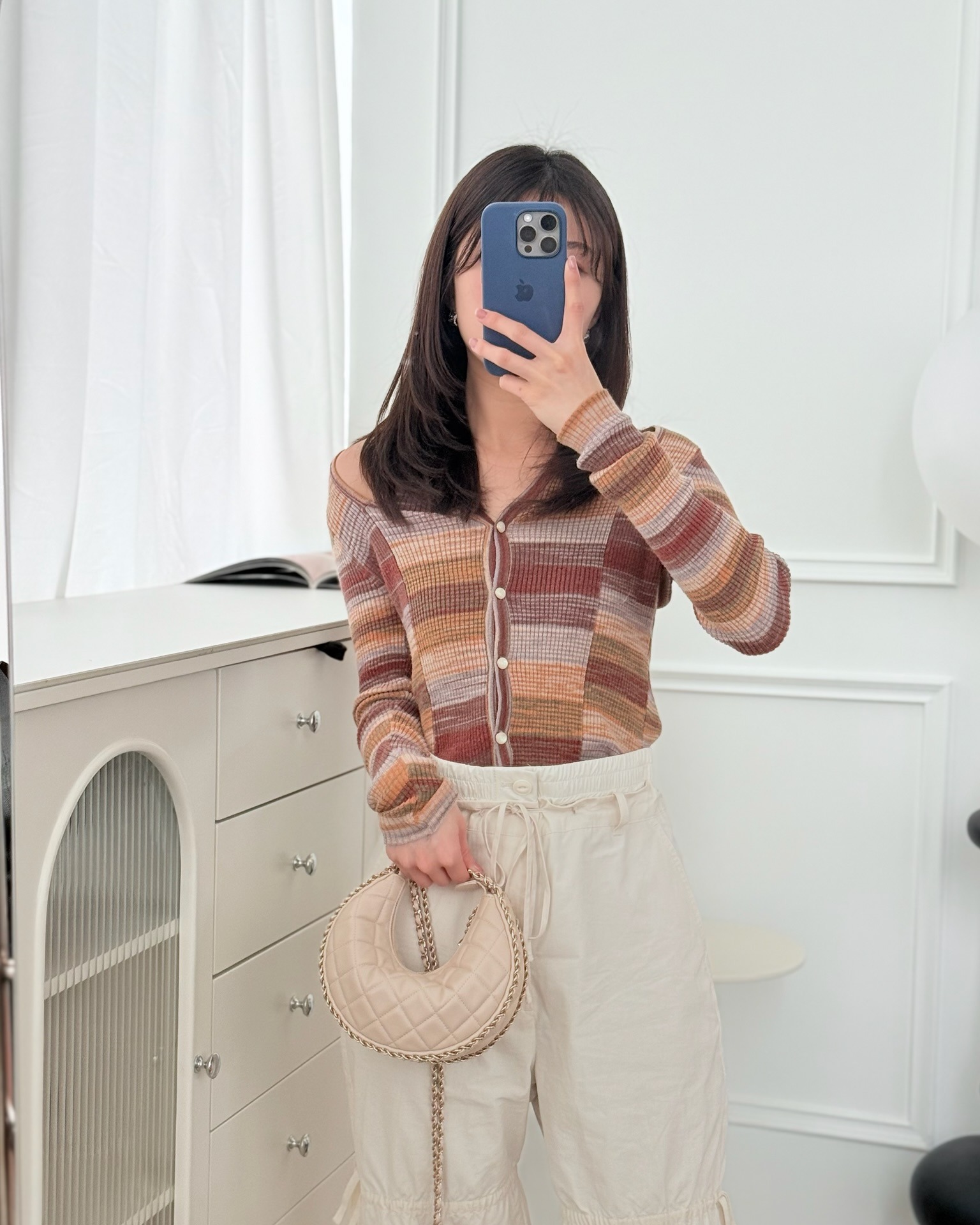 Chanel Small Hobo Bag Light Beige Lambskin 23P