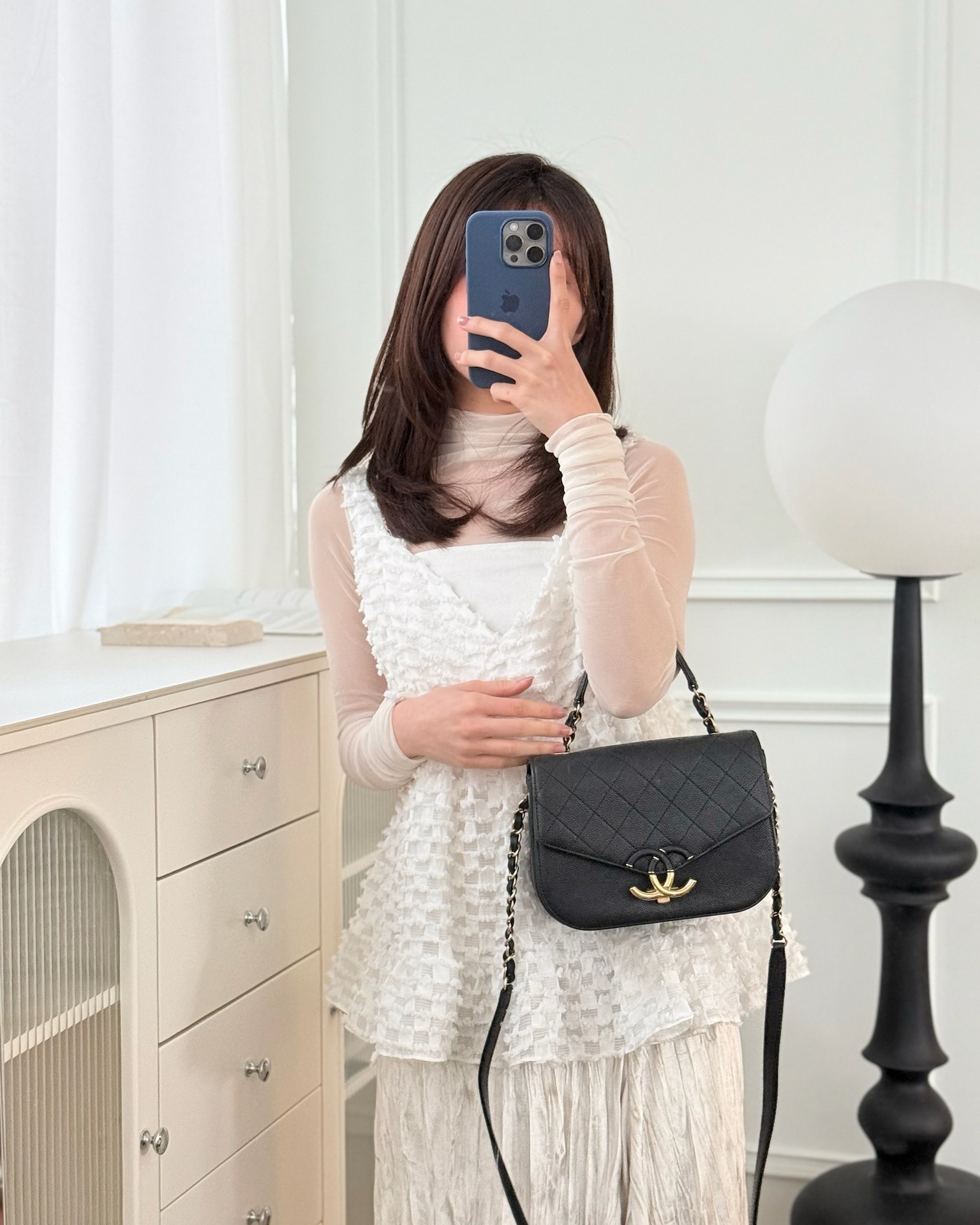 Chanel Small CC Cuba Flap Bag Black Caviar