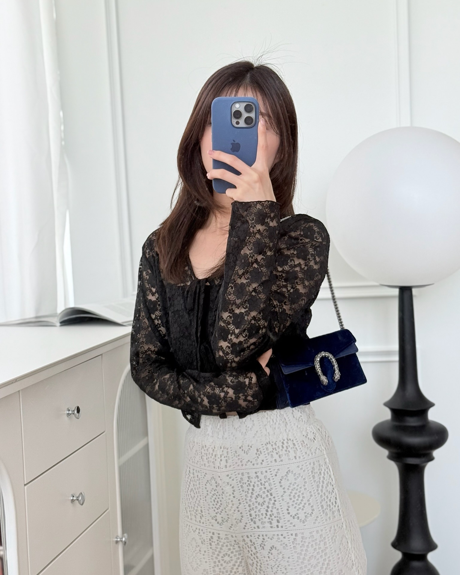 Gucci Super Mini Dionysus Crossbody Bag Royal Blue Velvet