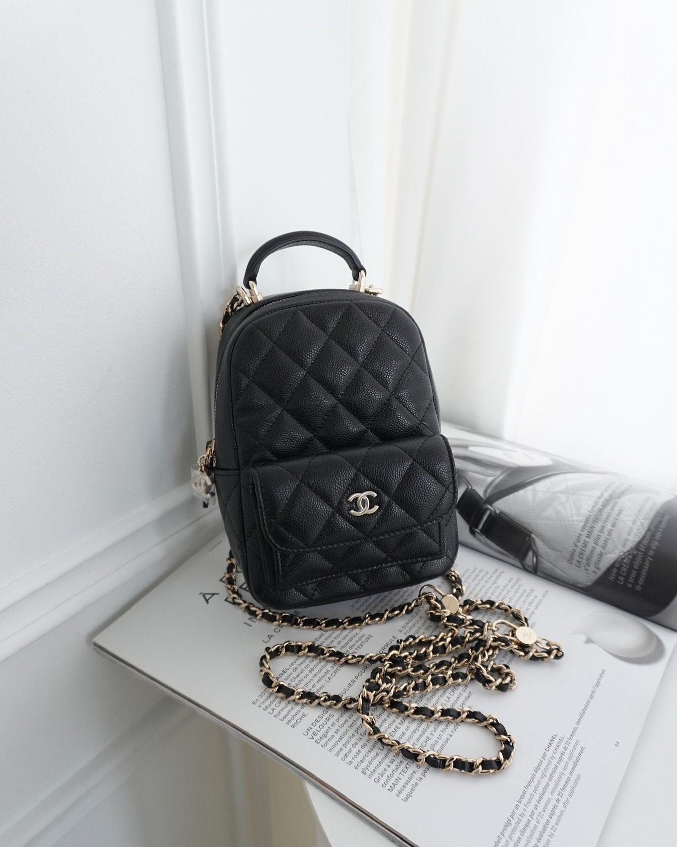 Chanel Classic Mini Backpack Black Caviar